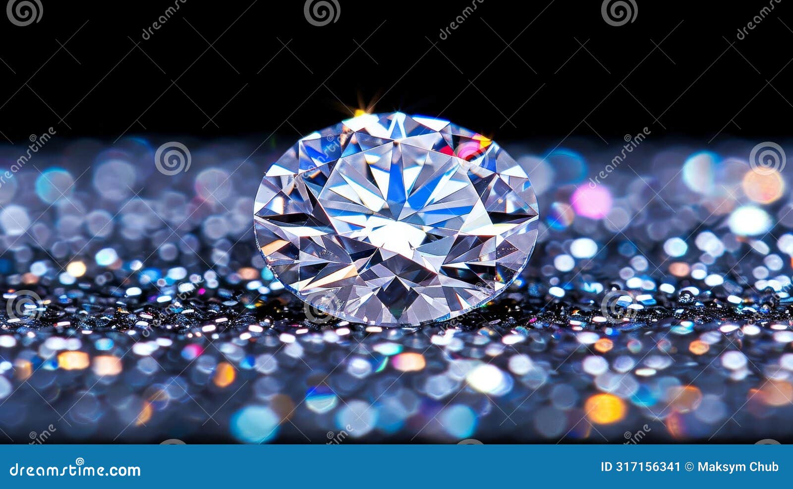 close up of flawless diamond displays impeccable cut, color, and carat weight in mesmerizing detail