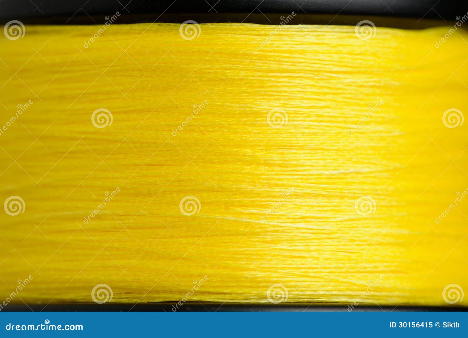 Braided Fishing Line on Reel Stock Image - Image of bright, catch: 30156415