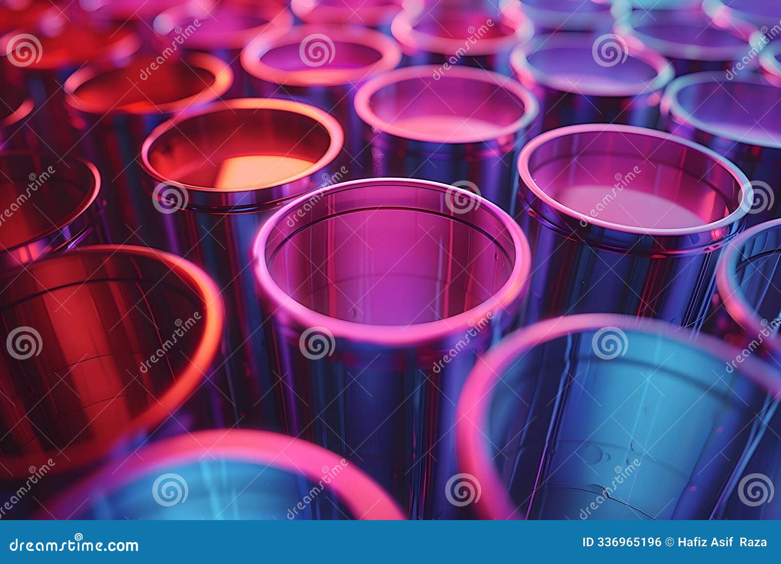 a close-up of a fluoro drinking many straws high quality photo