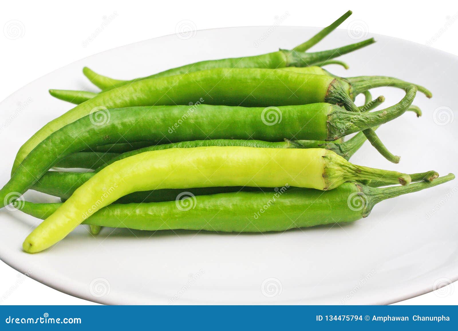 Fresh big green chilli stock photo. Image of lush, growth - 134475794