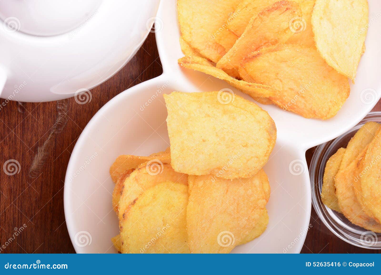 Closeup of Fresh, Crispy Potato Chips Stock Photo Image of fattening