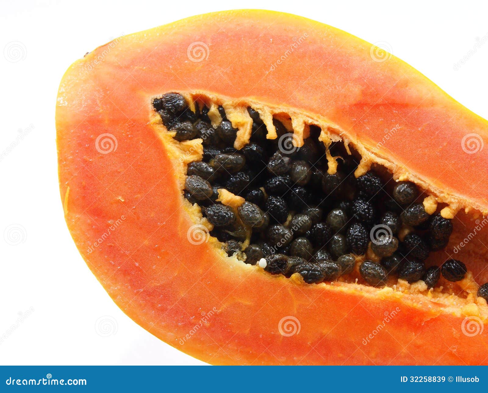 Closeup fresh papaya stock image. Image of delicious 32258839