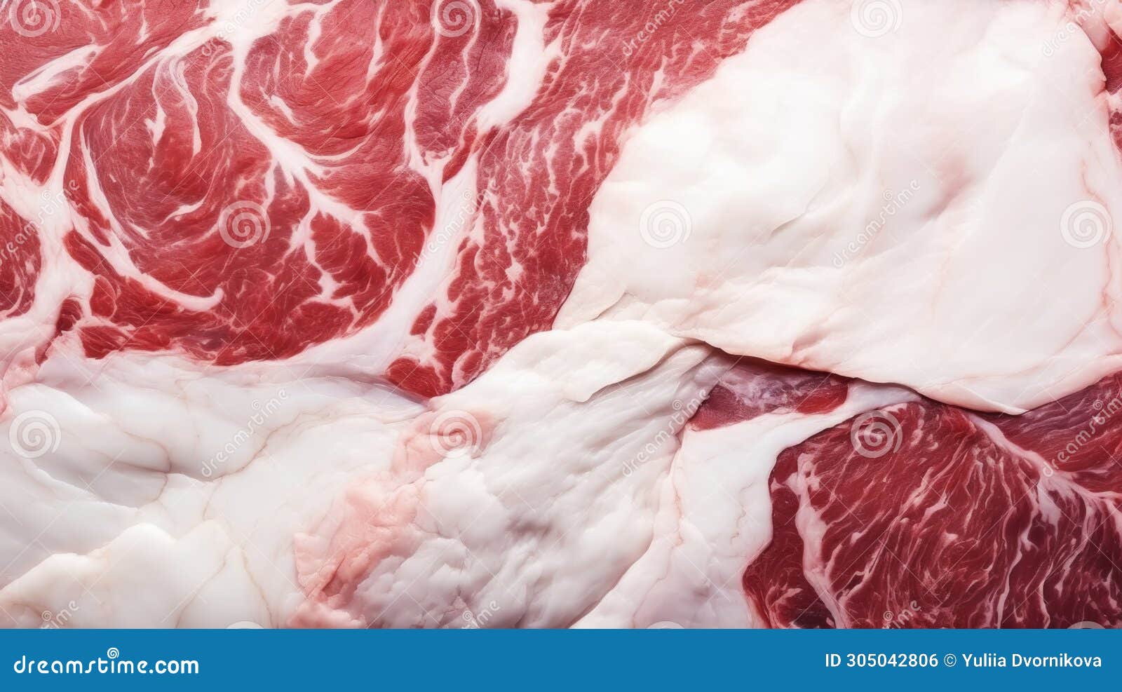 Close-up of Fresh Raw Marble Beef Meat Steak Structure. Food Background ...