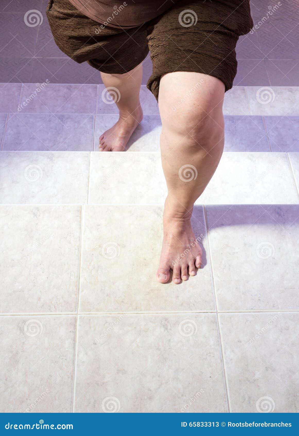 Close Up Front View of Seniors Walking Upstairs Barefoot Stock Image Image of upstairs