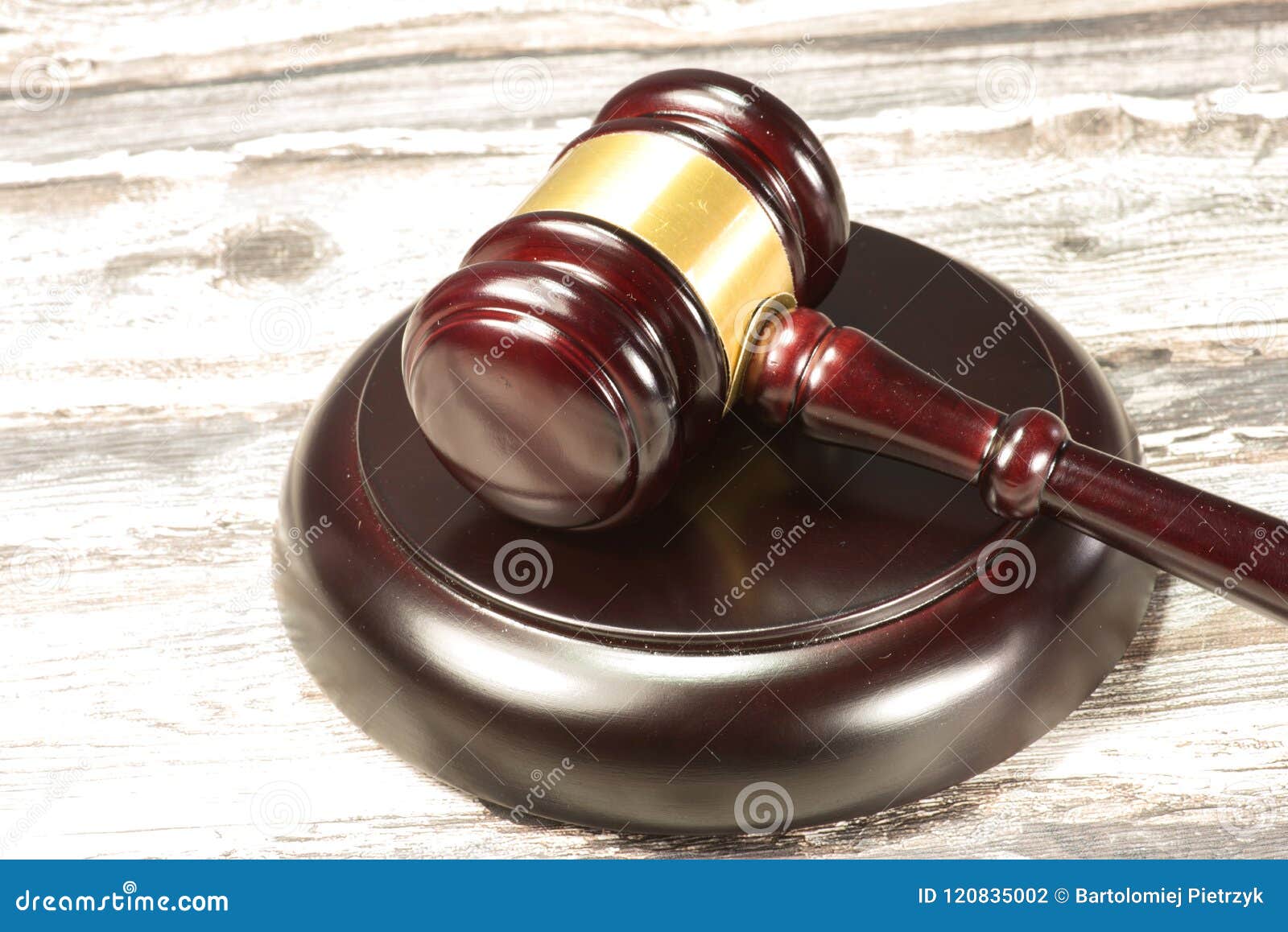 Closeup of Judge Gavel or Auction Hammer Stock Photo Image of
