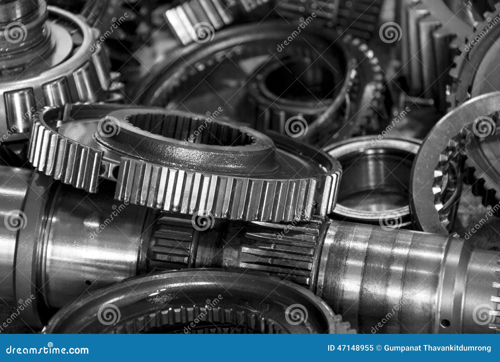 Mechanical gear 3d model on a white background Stock Photo - Alamy