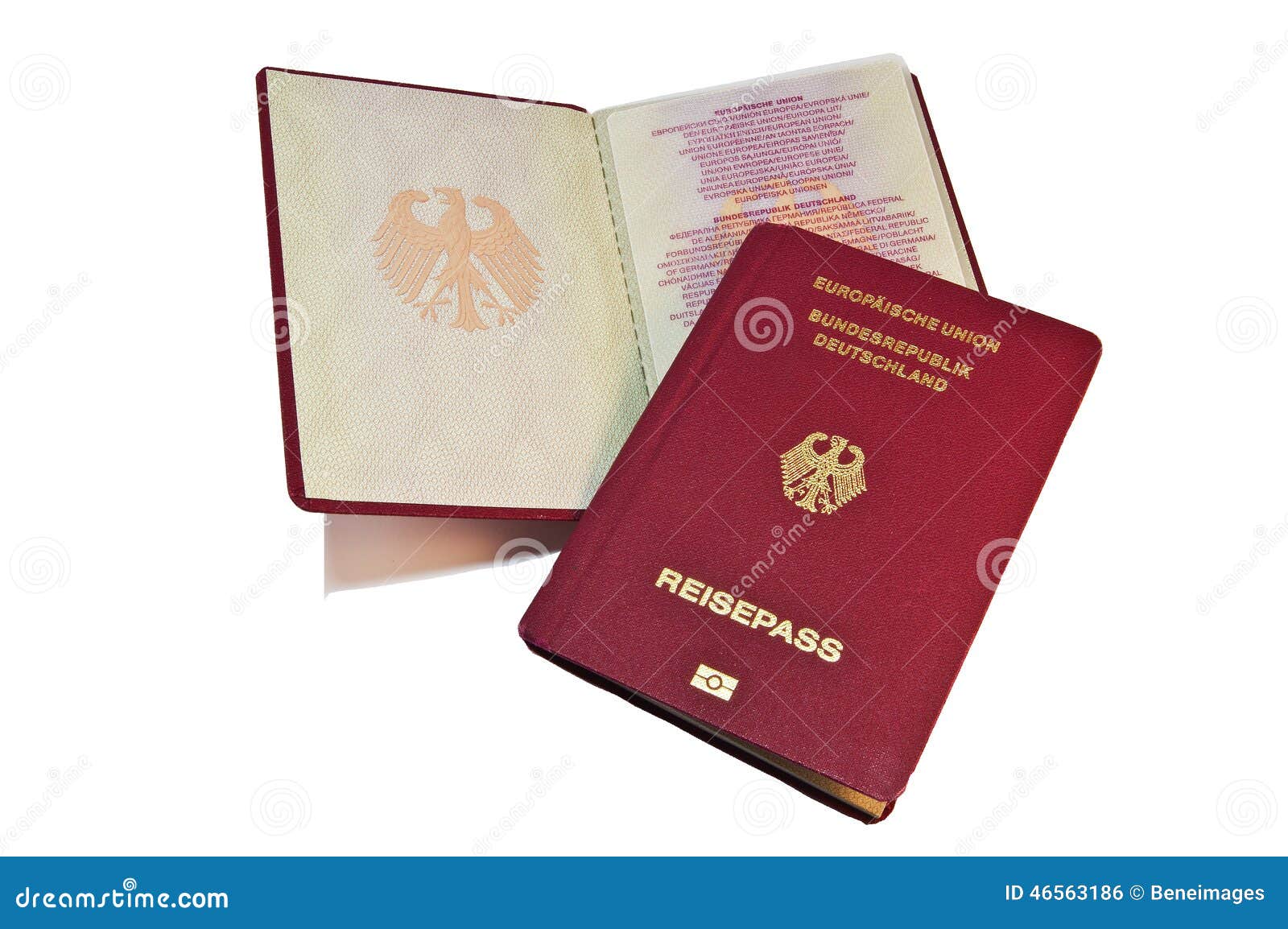 german passport pages