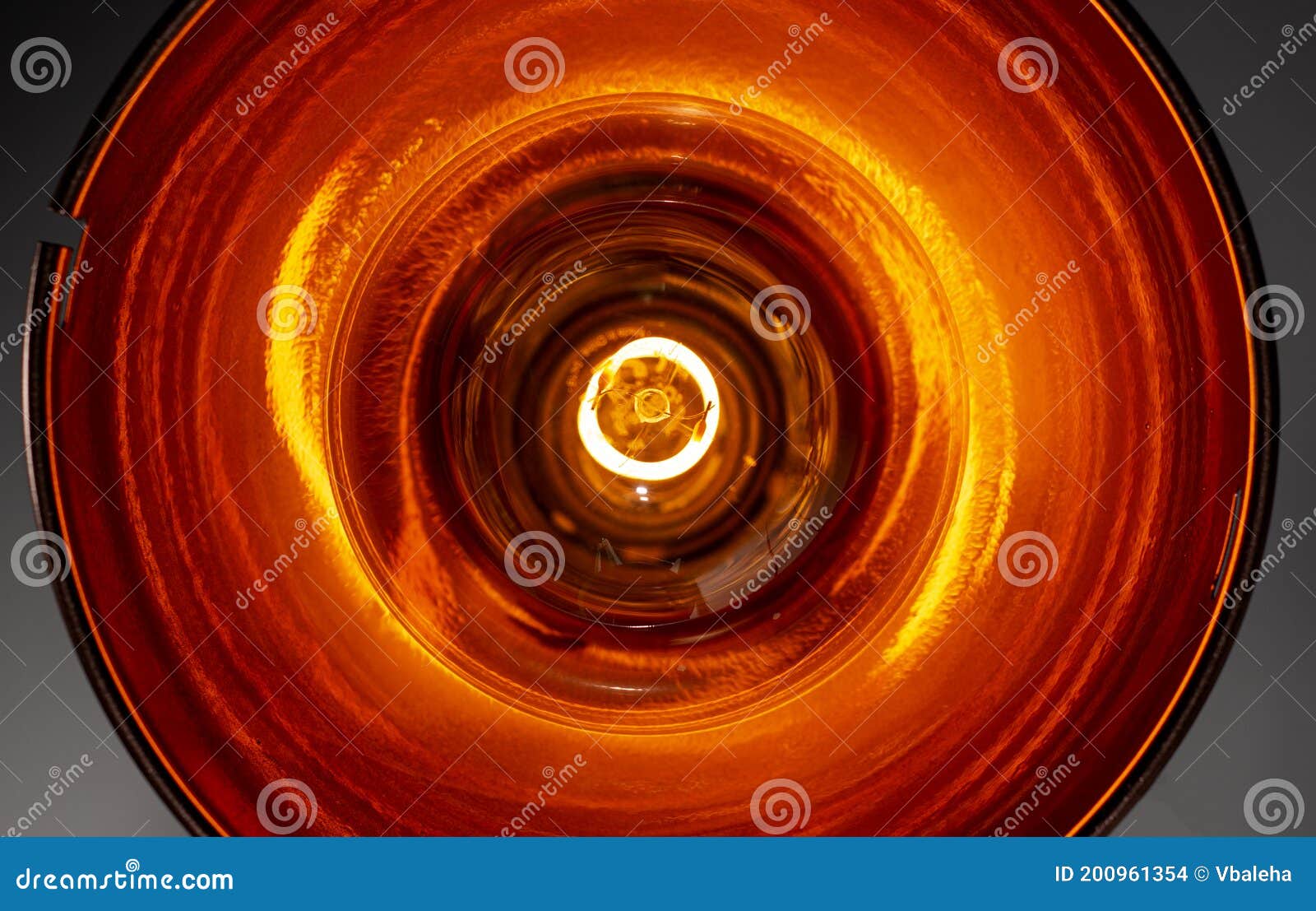 Close Up Glowing Electric Lighting Bulb Stock Photo Image of