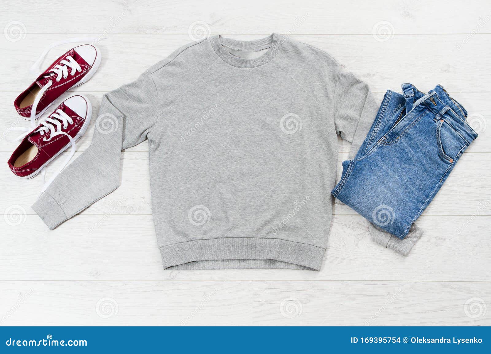 Download Close Up Gray Blank Template Sweatshirt Hoodie With Copy Space Top View Mockup Pullover On White Wooden Background Casual Outfit Stock Photo Image Of Accessories Black 169395754