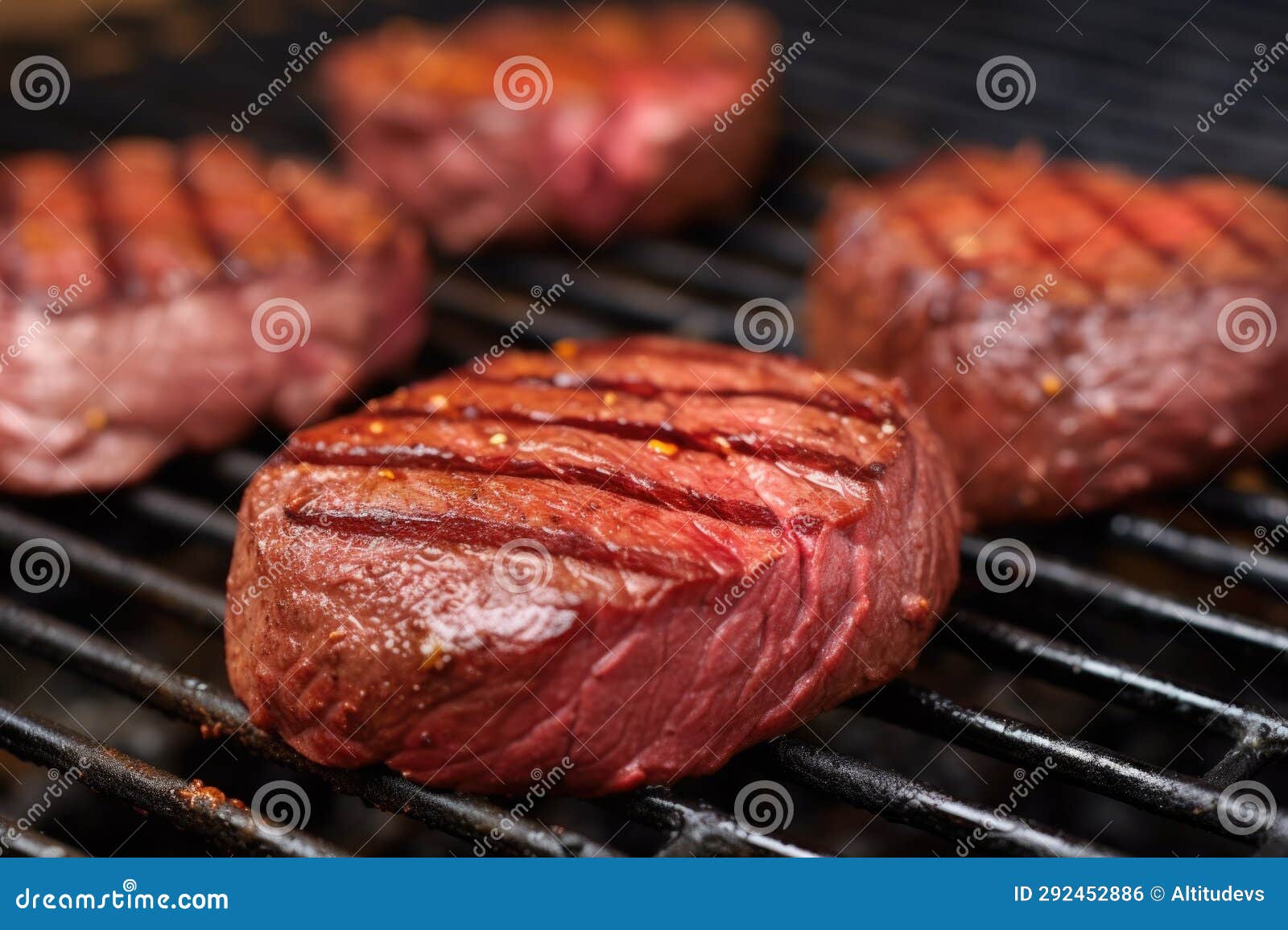 Closeup of Grill Marks on Venison Steaks Stock Photo Image of generative, appetizing 292452886