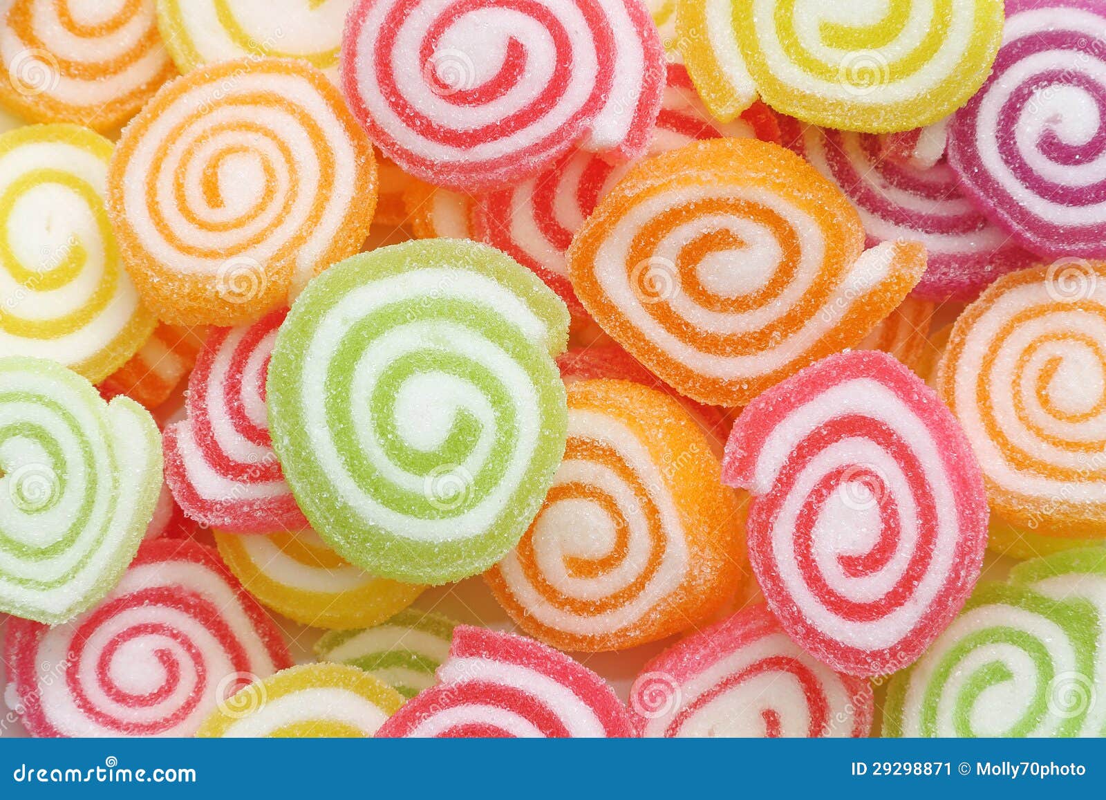 Close Up Group of Marshmallow with Gelatin Dessert Stock Image Image