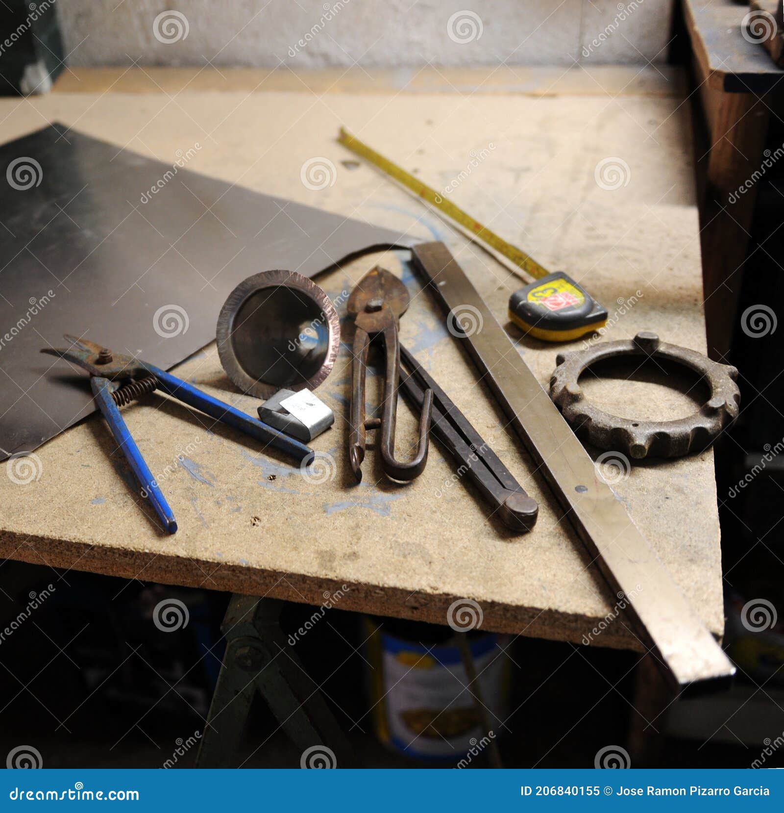 Tools of the Tinsmith in the Metal Crafts Stock Image Image of pliers, business