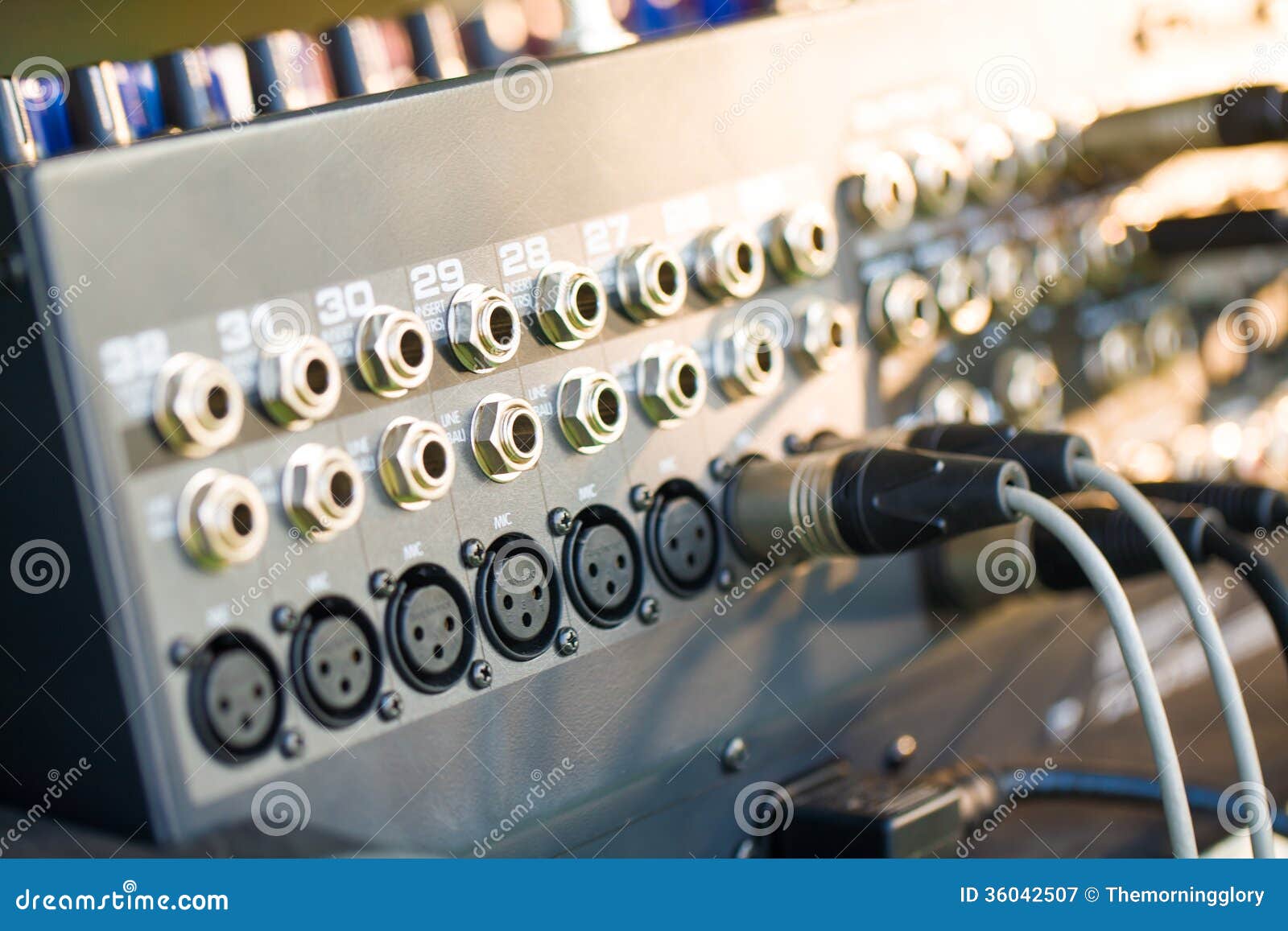 Closeup of Guitar Amplifier with Jack Cable Stock Image Image of gain, concert 36042507