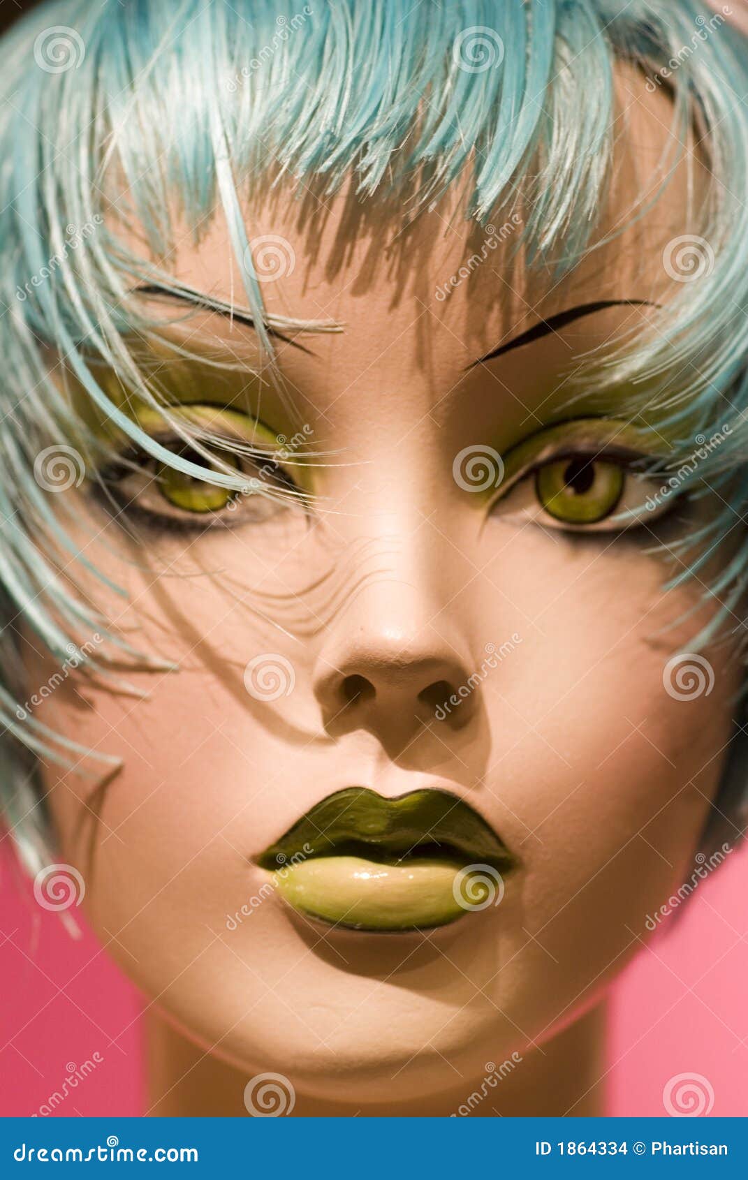Close Up of Hair Salon Style Dummy Stock Photo - Image of human, person