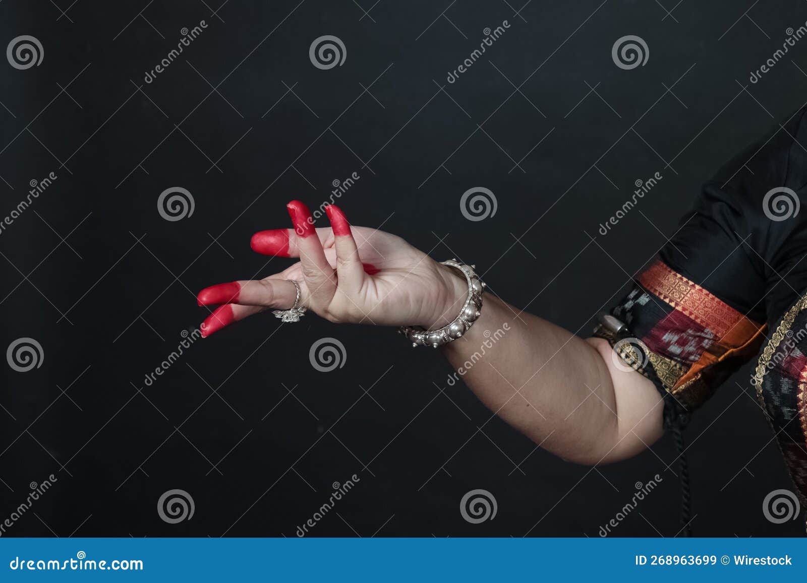 Close Up of Hand Gestures of an Odissi Dancer, Indian Classical Dance