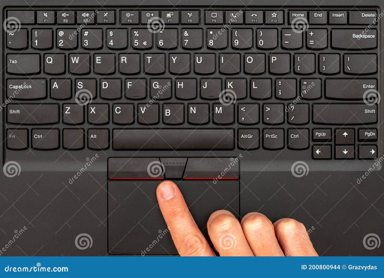 Closeup of the Hand are Using Laptop Touchpad Stock Photo Image of broadband, online 200800944