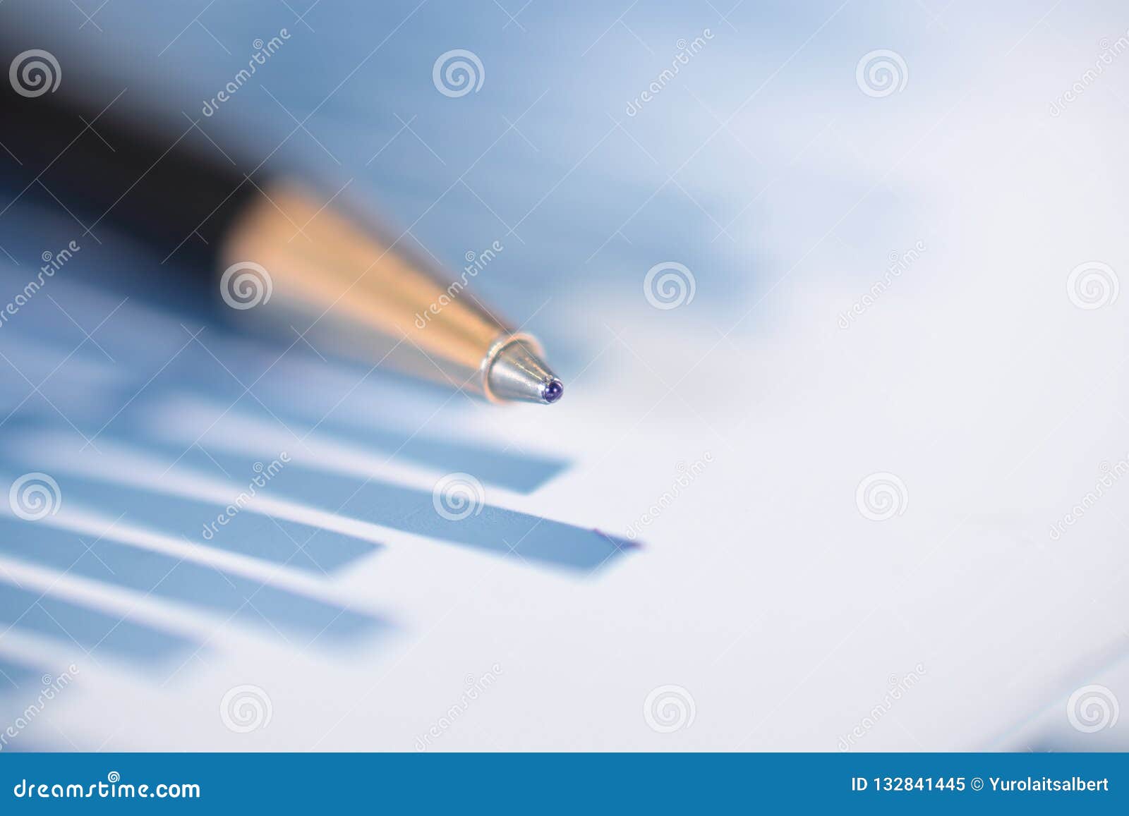 Close Up. Handle on the Financial Chart Stock Image Image of document, fund 132841445