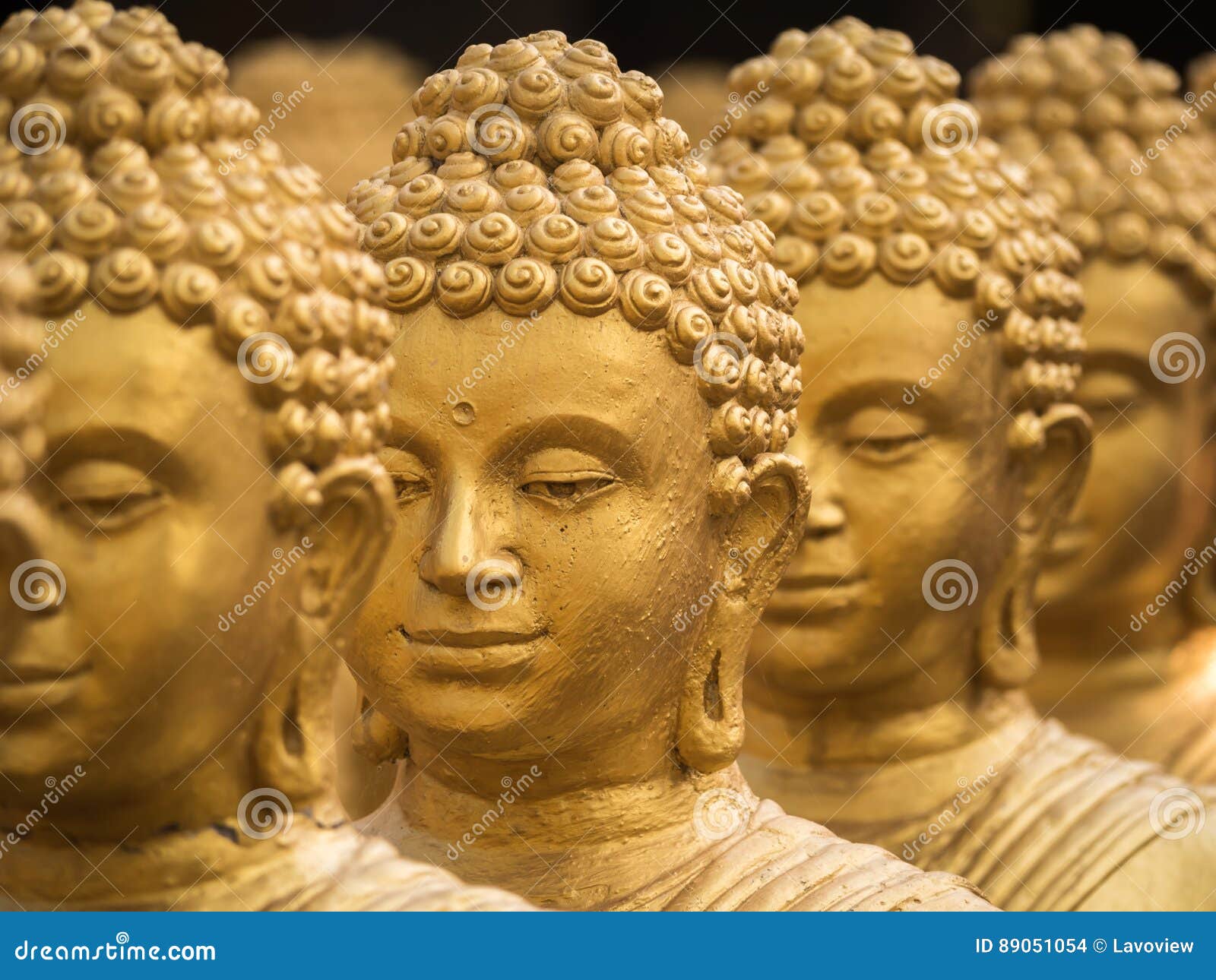 Closeup on Head Buddha Statue. Stock Photo Image of symbol, religion