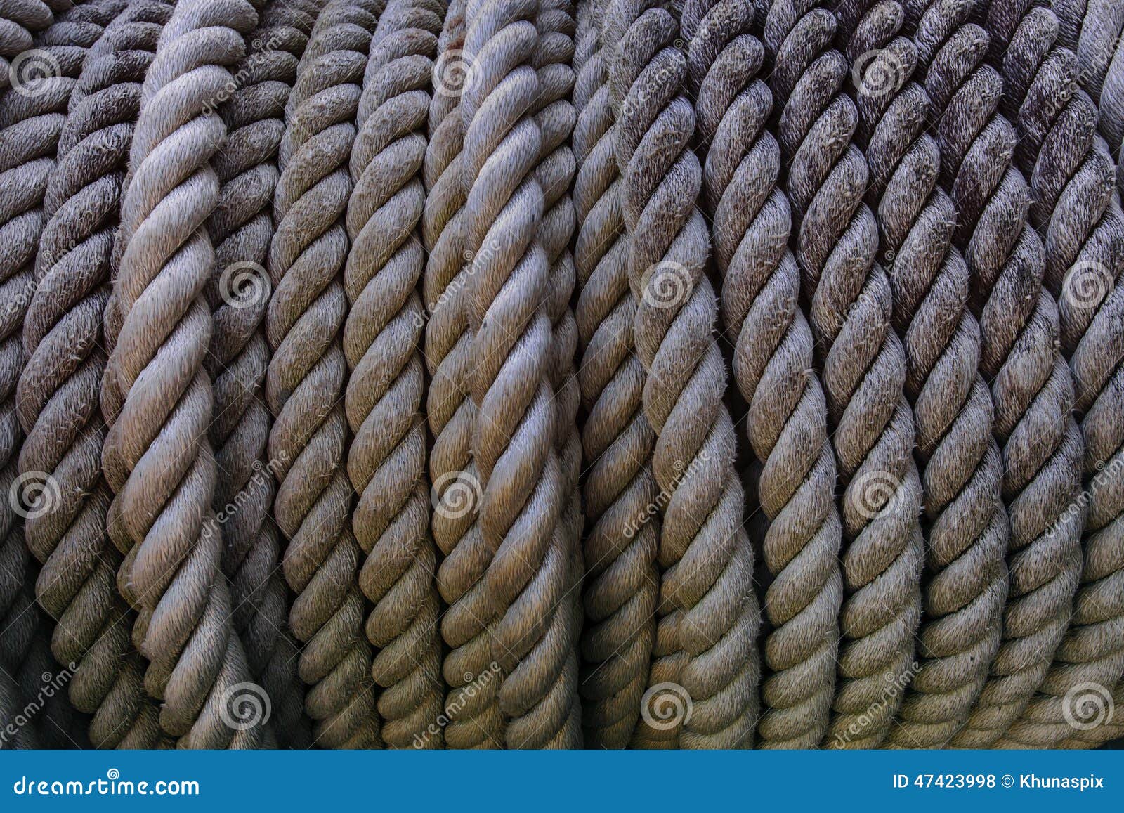 Close Up High Depth of Rough Rope Texture Use for Industrial Obj Stock