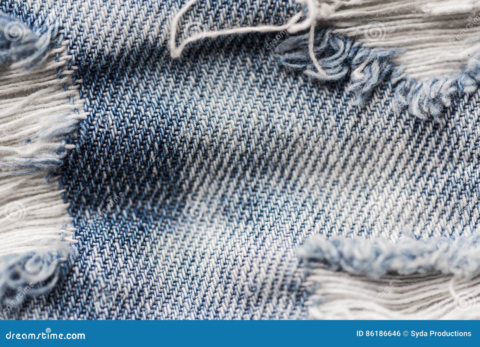 Close Up of Holes on Shabby Denim or Jeans Clothes Stock Photo - Image ...