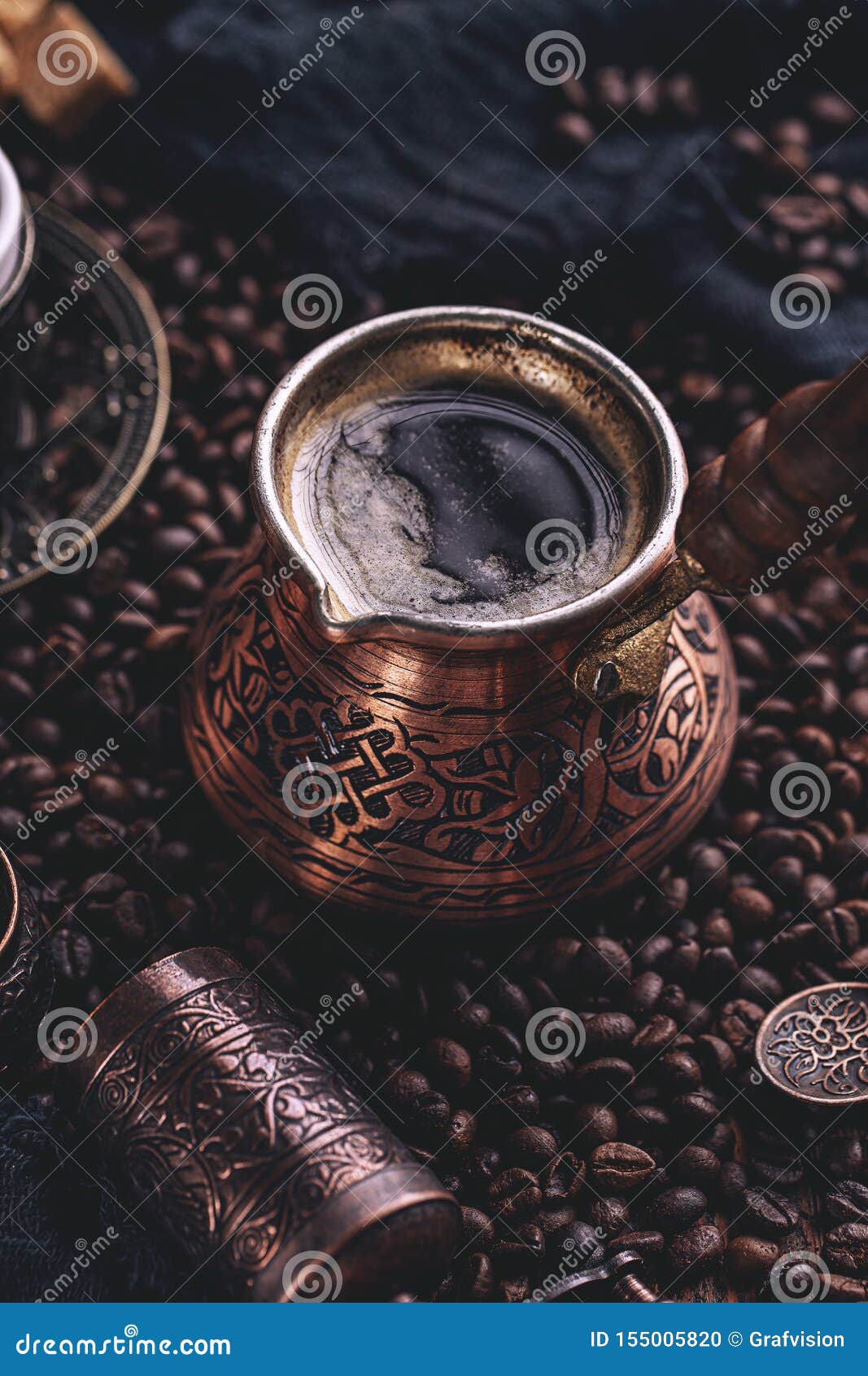 close up of hot coffee