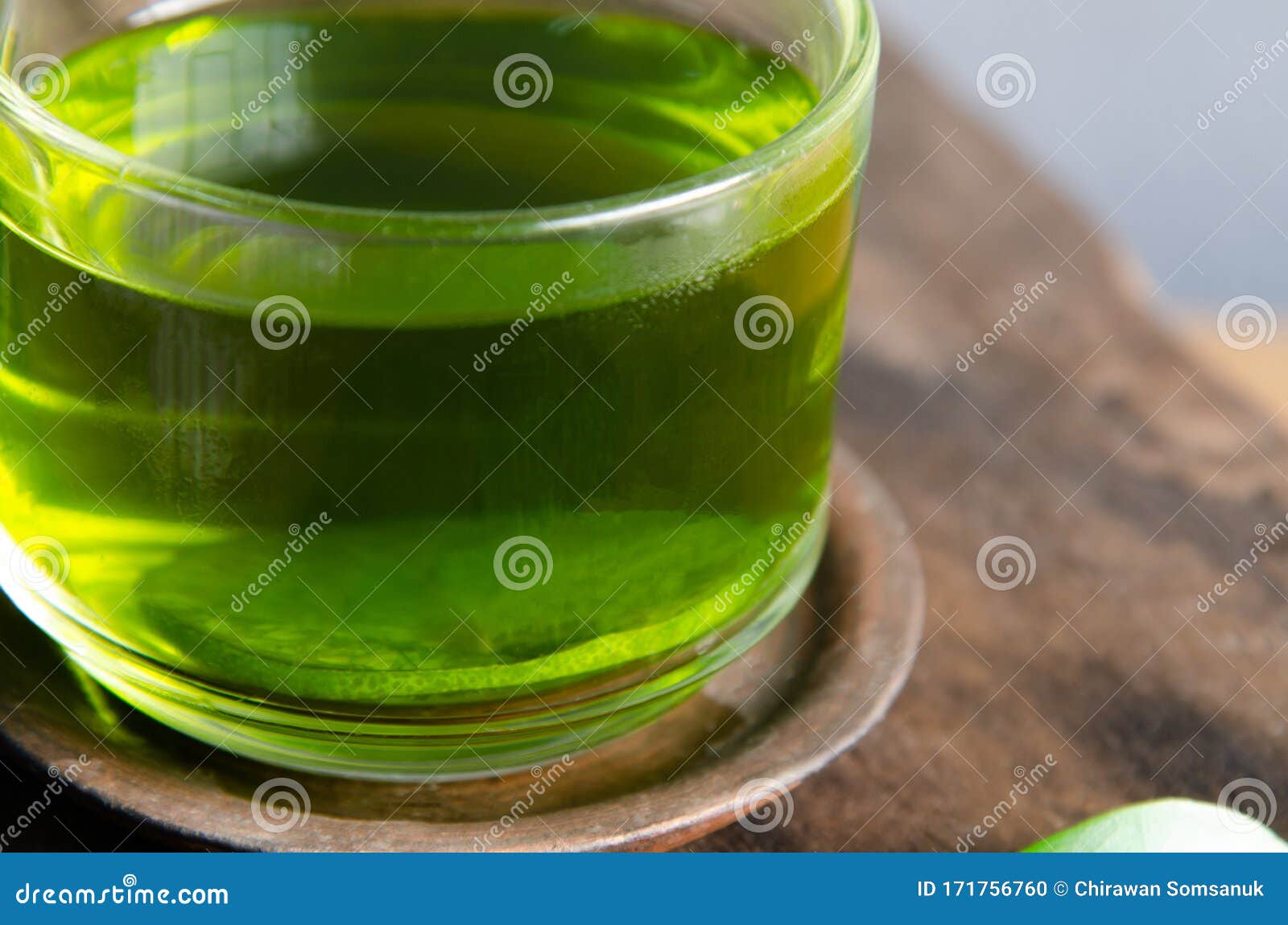 Close Up Hot Green Tea Lemon Stock Photo Image of leaves, eating