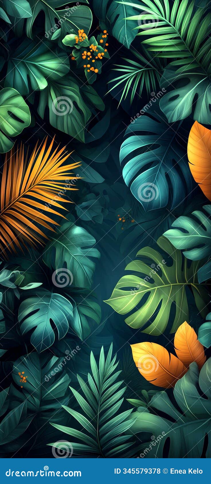 lush tropics: close-up botanical 
