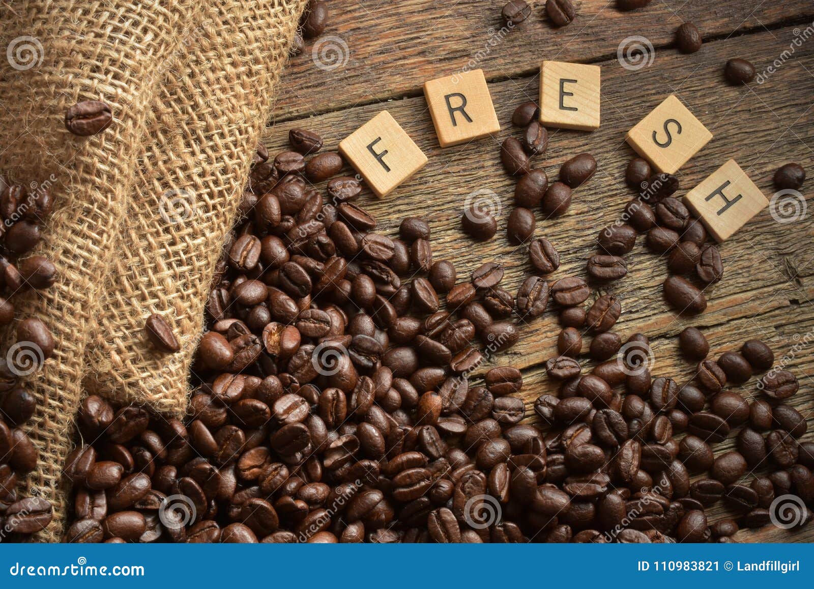 Dark Roasted Coffee Beans stock image. Image of caffeine 110983821