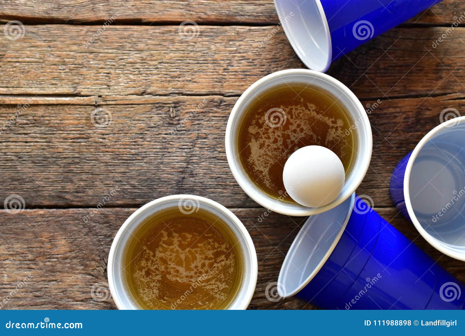 Blue Plastic Drinking Cups stock photo. Image of cups
