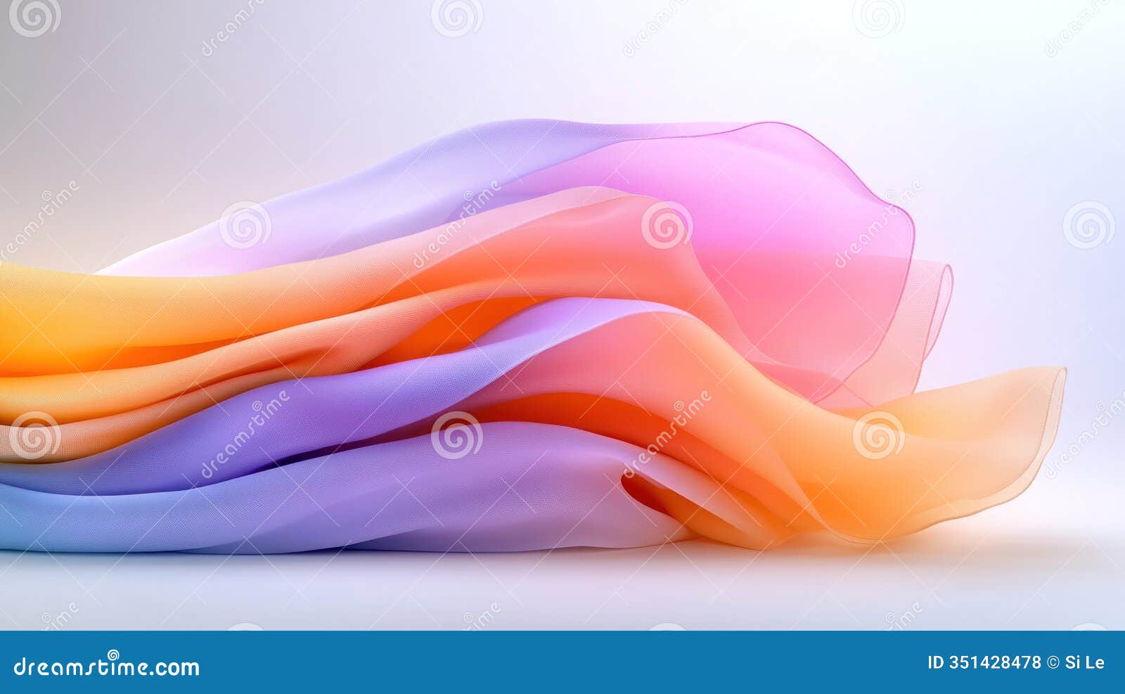 vibrant fabric waves: a creative close-up of colorful textile art for  enthusiasts
