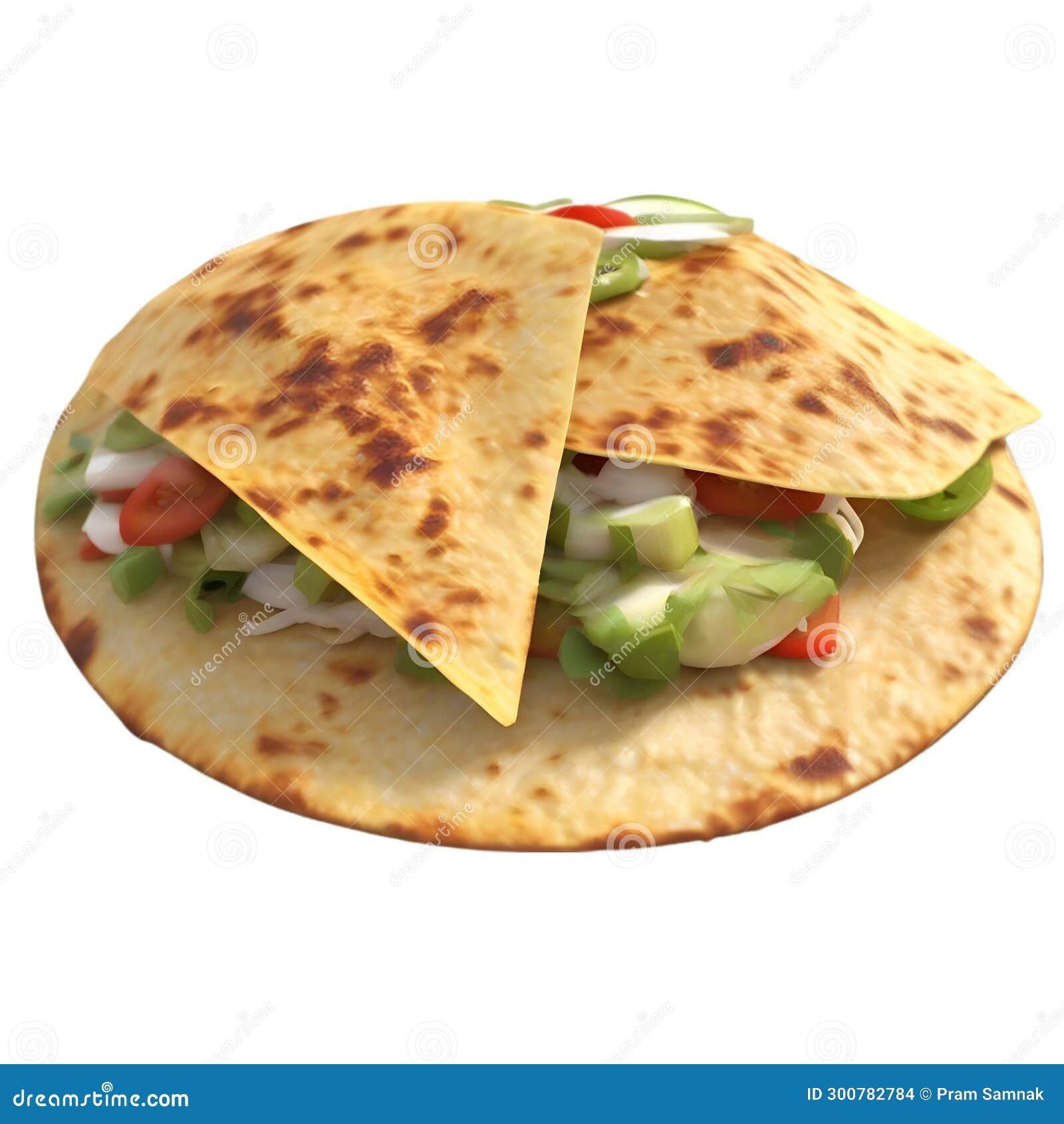 close-up image of tostadas food clipart. ai-generated.