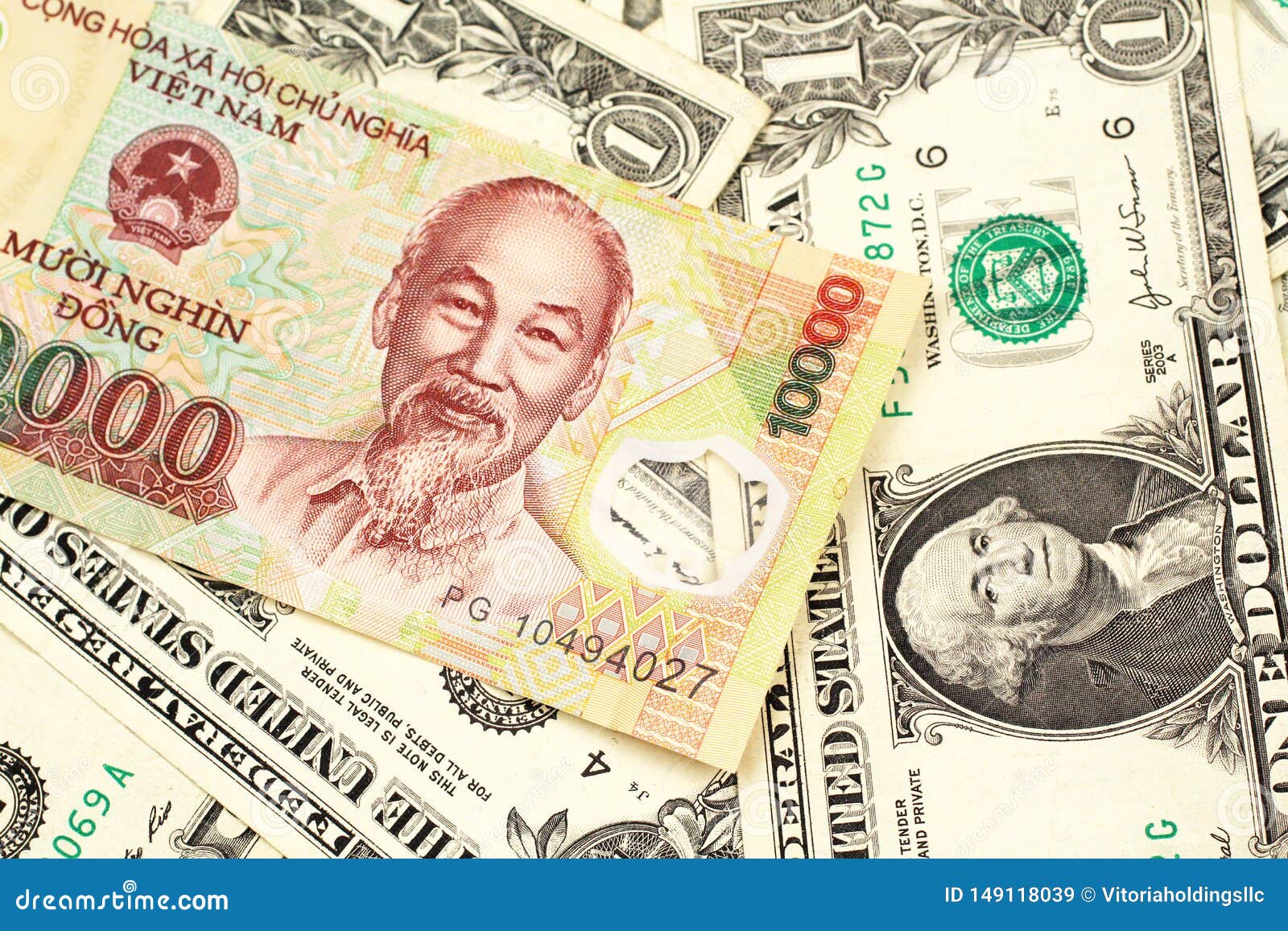 Vietnamese Dong Bills On A Dark Background Money Background Stock vietnamese-dong-bills-on-a-dark-background-money-background-stock