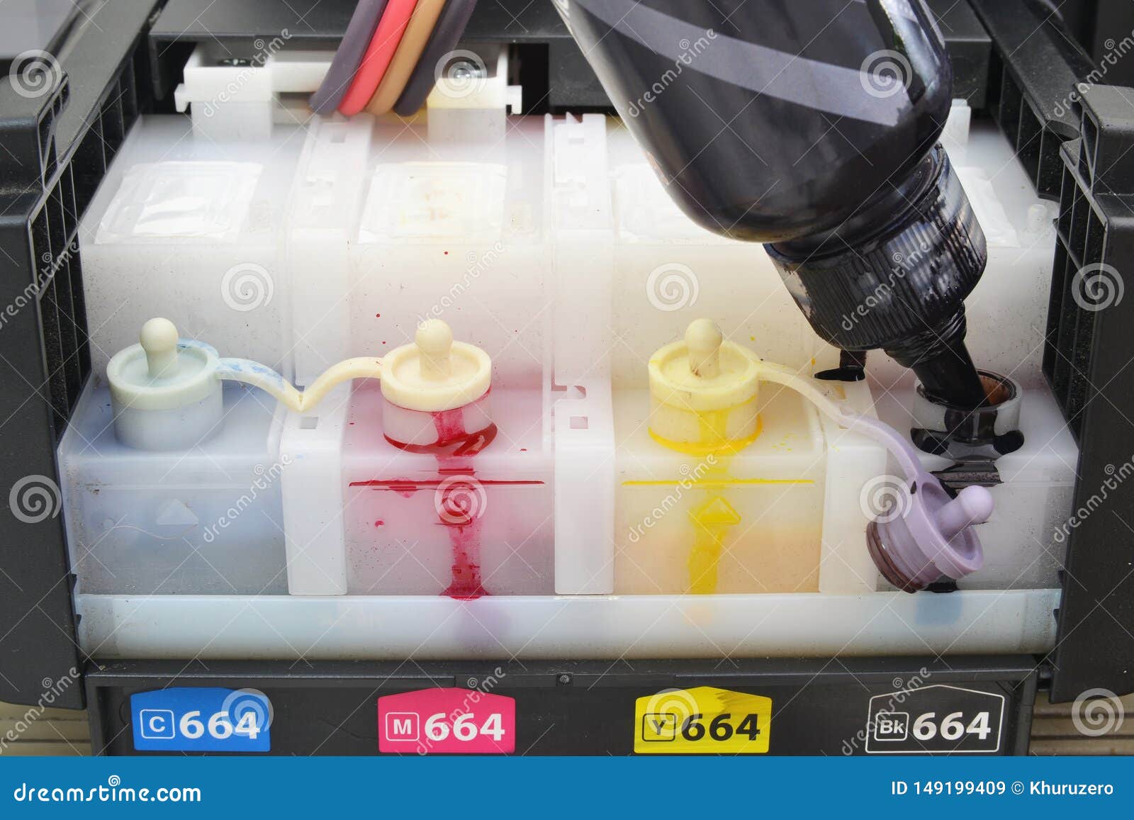 Close Up Ink Jet Printer Cartridge Editorial Stock Image Image of