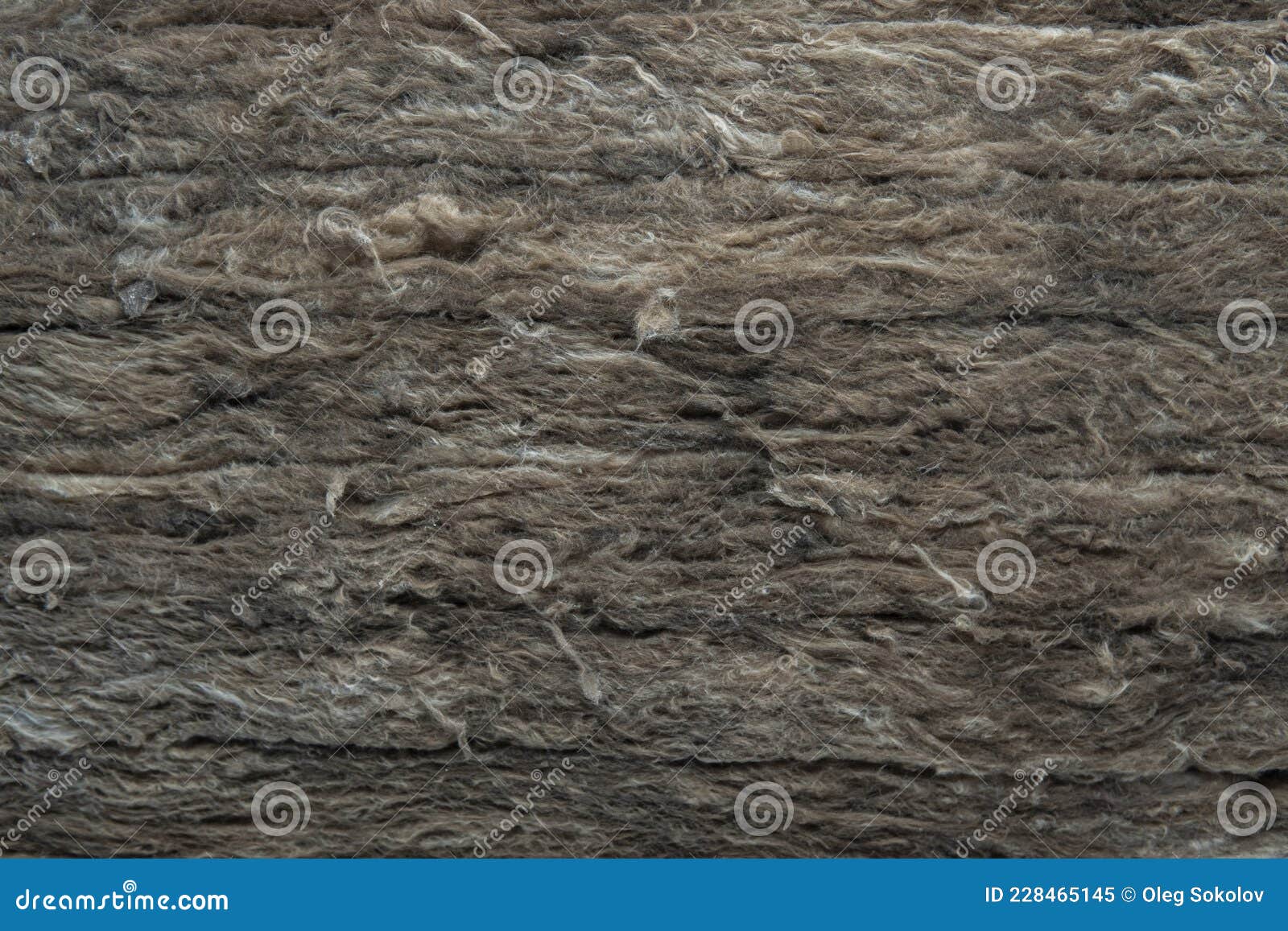 Close Up of Insulation Fiber for Thermal Insulation. Recycle Material