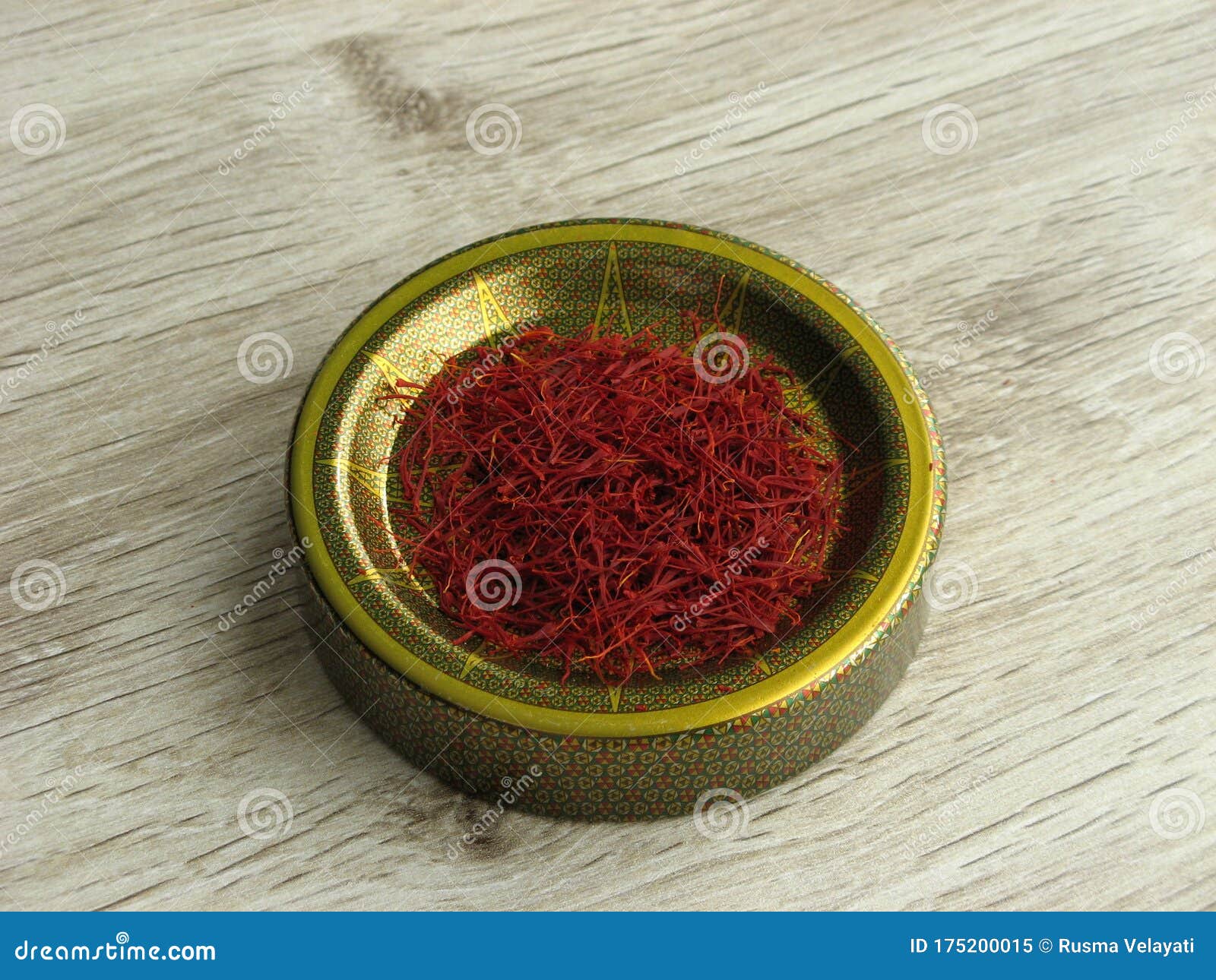 close up of iranian red saffron for export