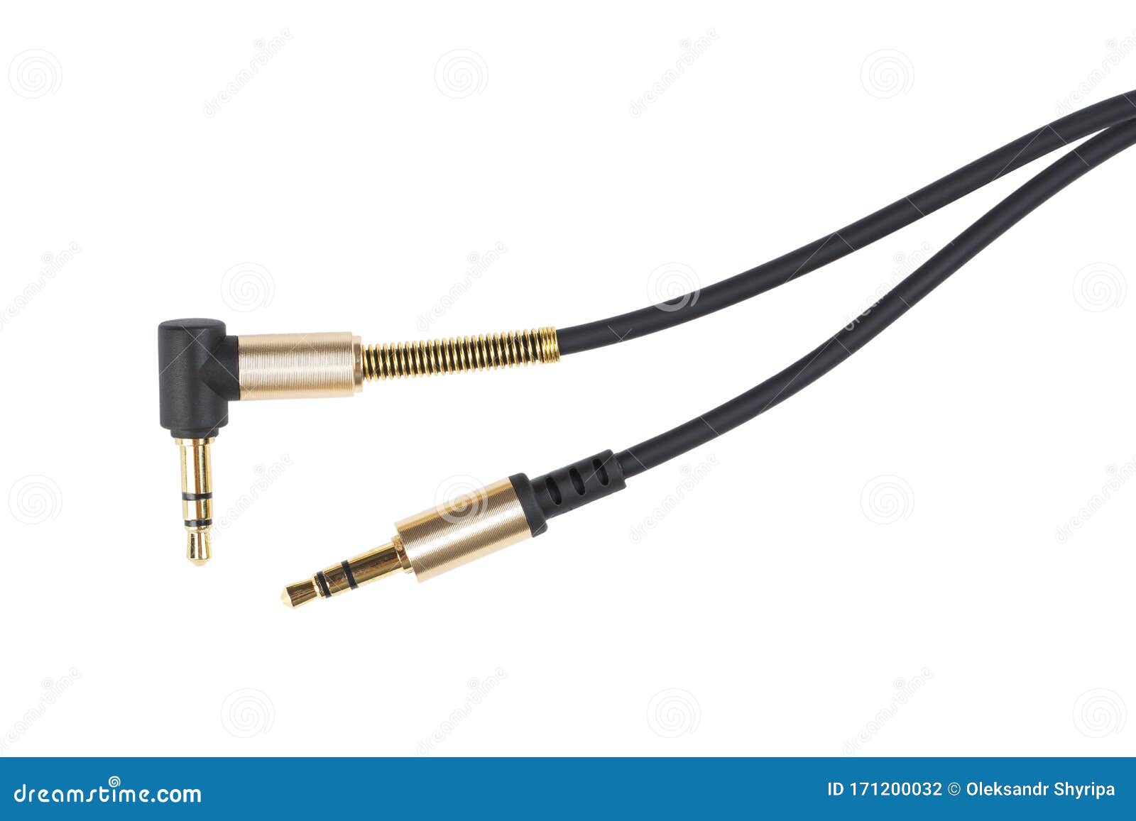 Closeup Jack Plug and a Cable Editorial Photography Image of