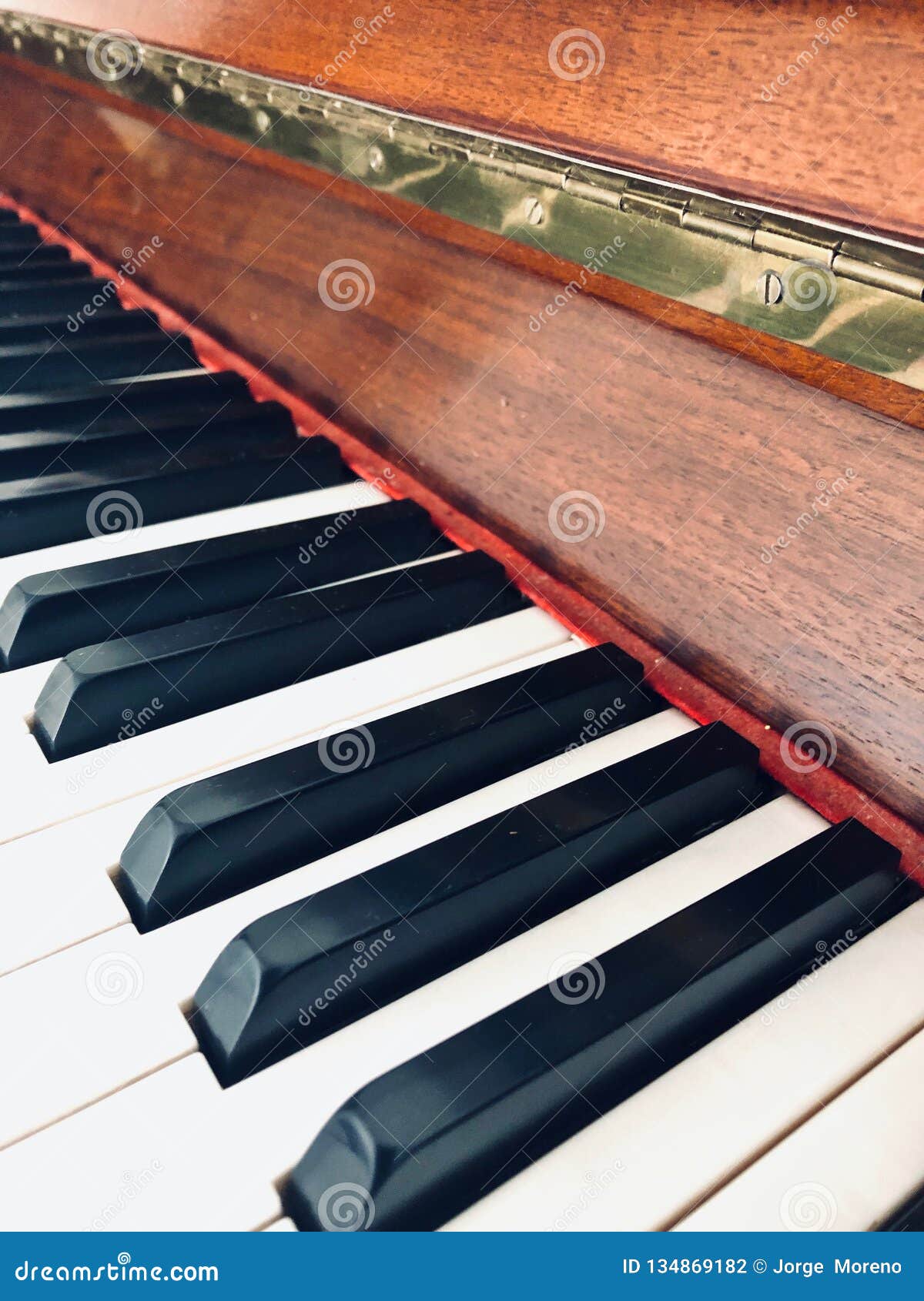 close-up of the keys of a piano.