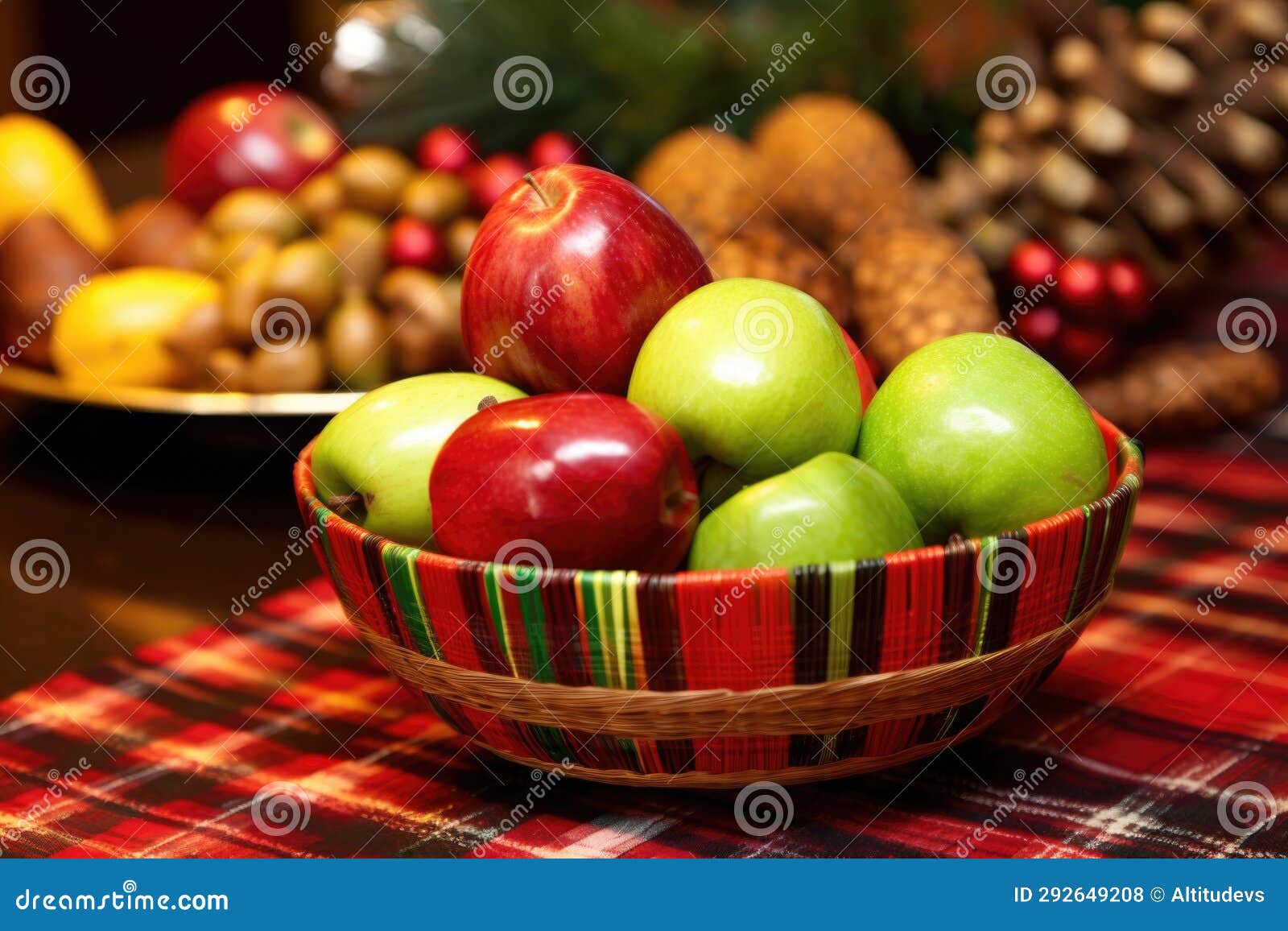 A Close-up of a Kwanzaa Fruit Basket Stock Photo - Image of festive