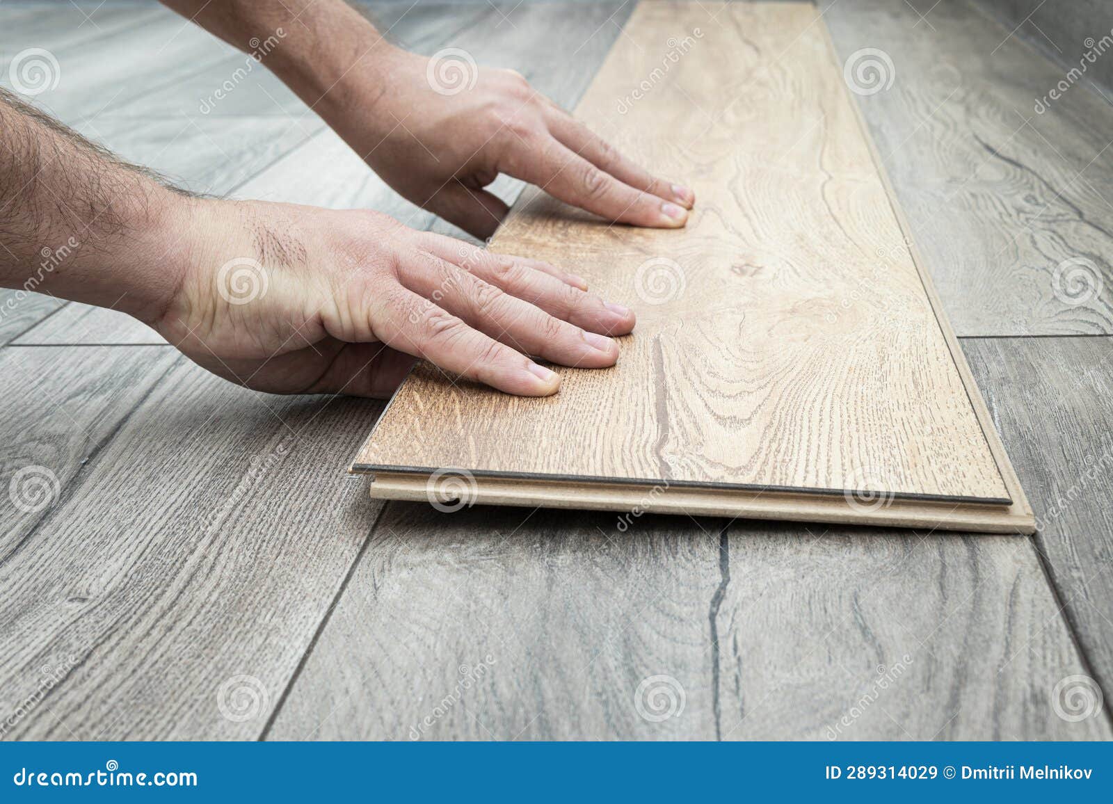 Replacement of Damaged Laminate Flooring. Renovation in the Apartment