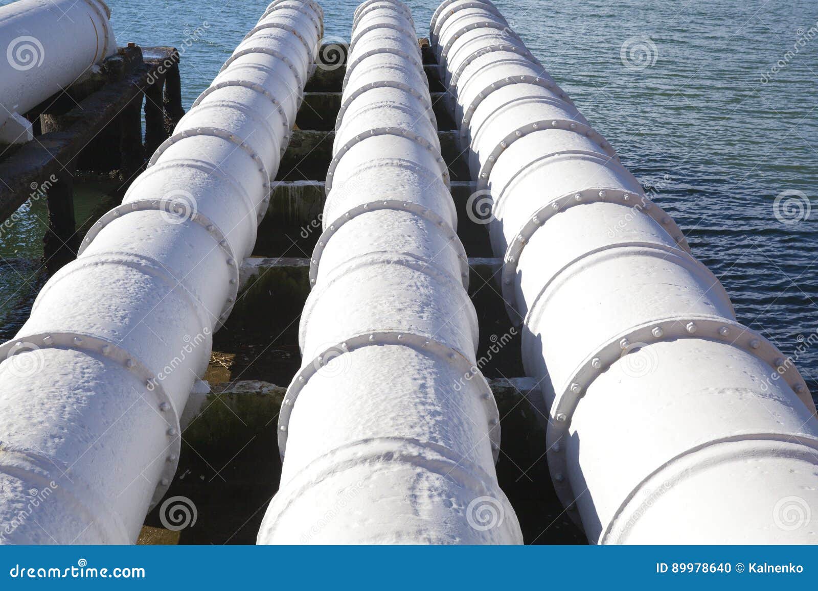 Close Up of Large Sewage Pipes Stock Photo Image of industrial, pipe