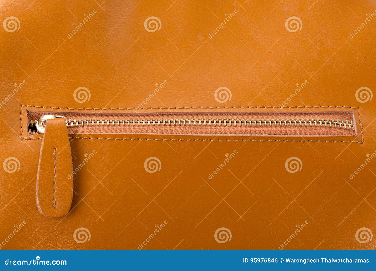Close Up of Leather Bag Zipper Stock Photo Image of leather, elegance