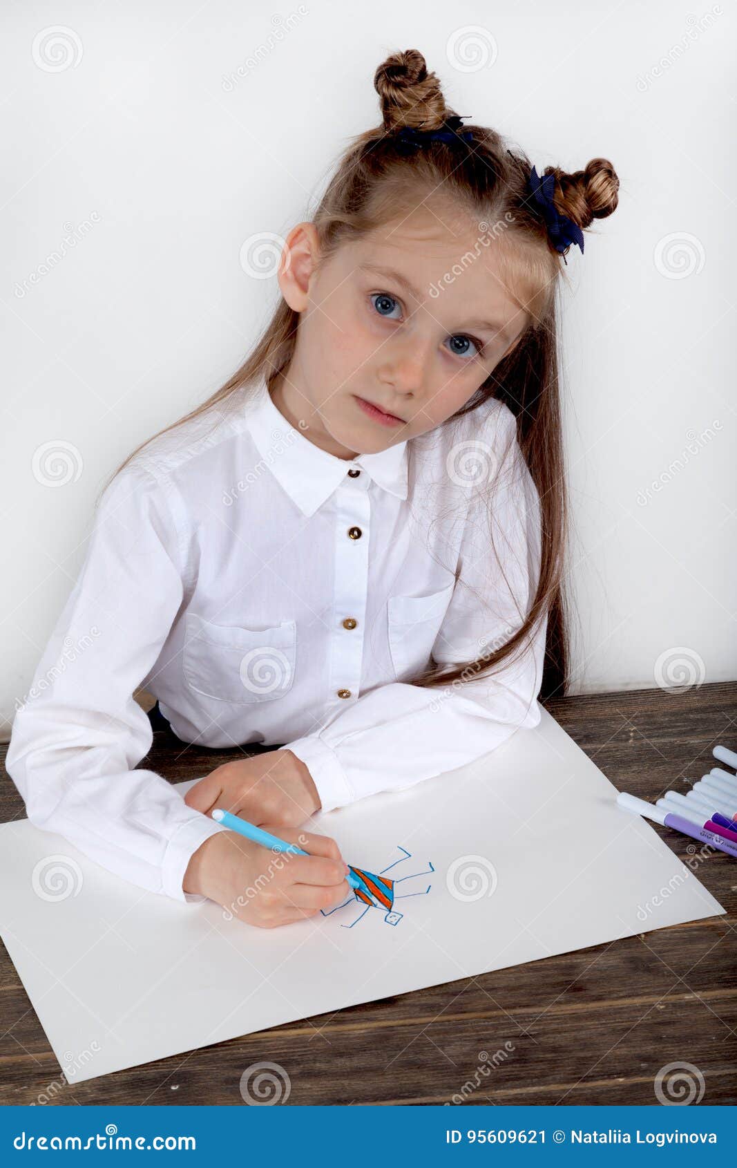 little girls white blouse