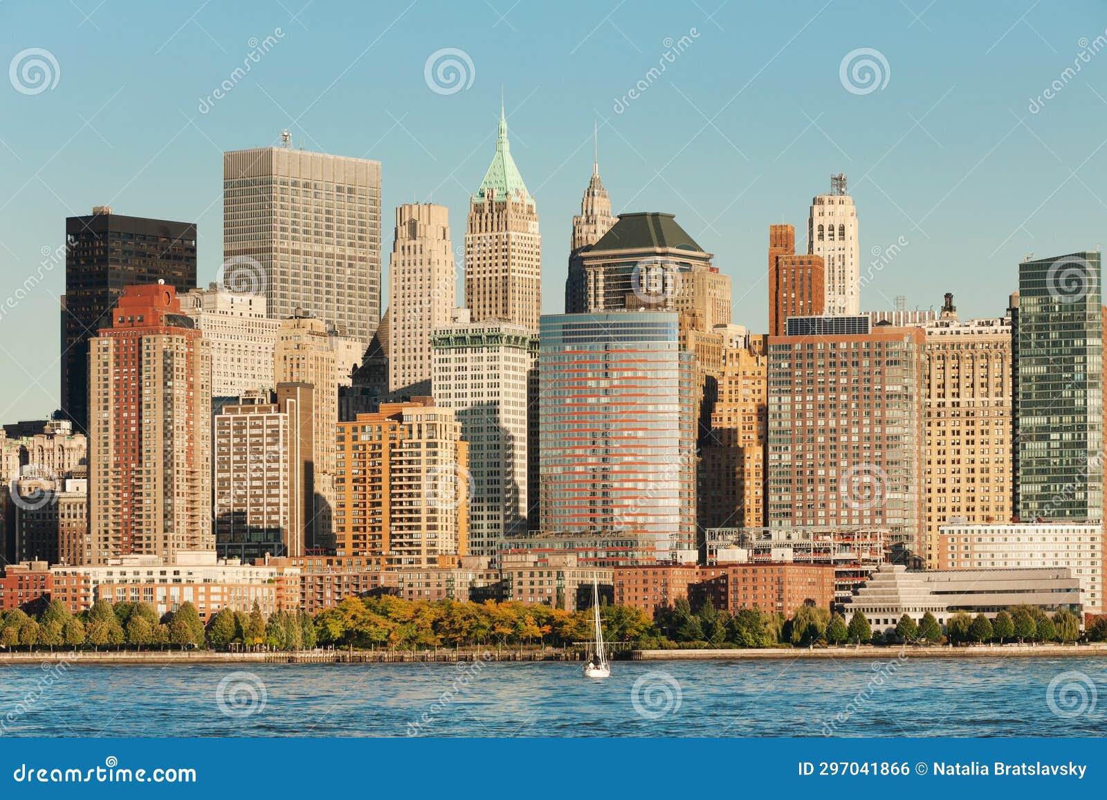 lower manhattan west side and financial district highrises