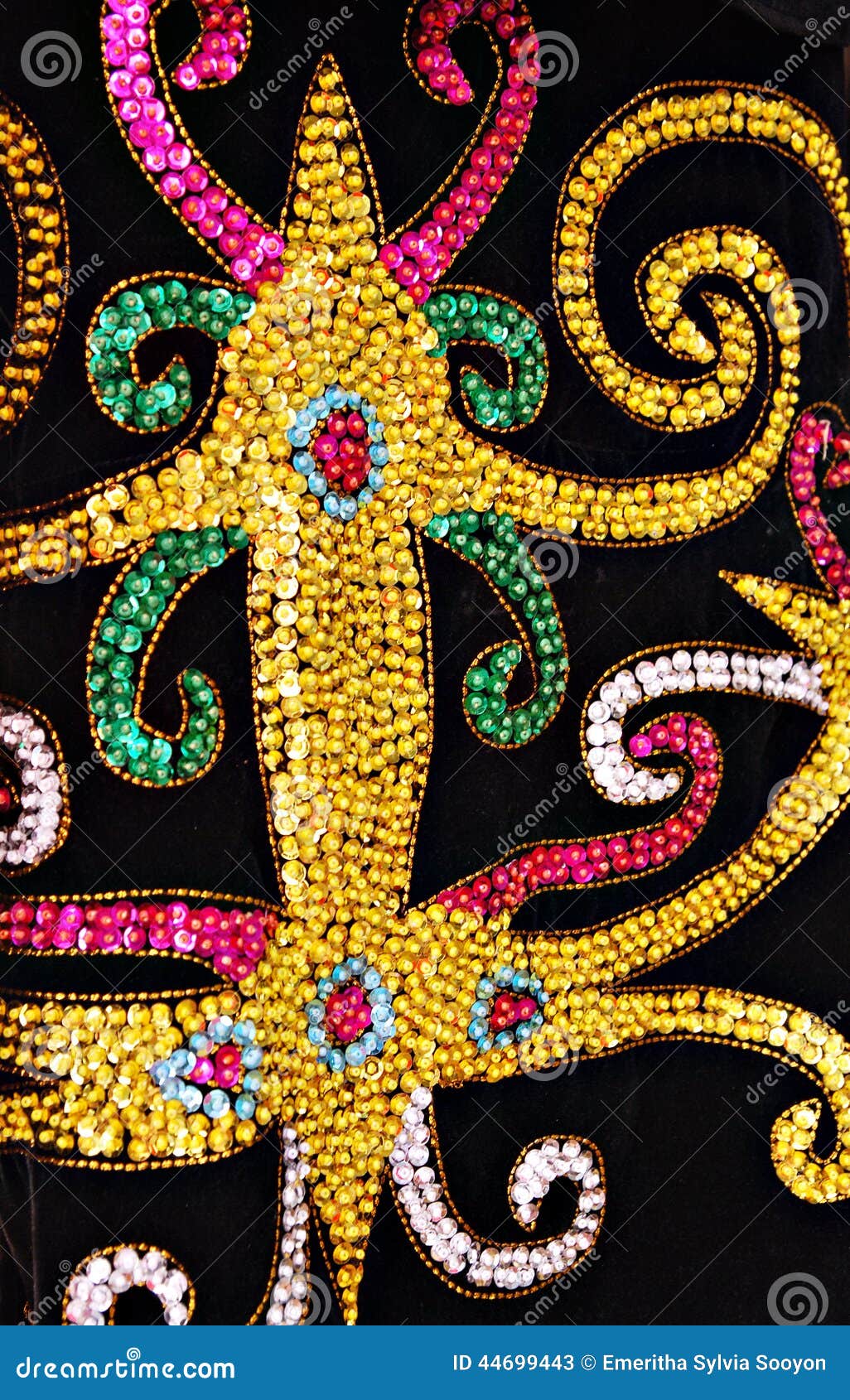 Close Up On Lundayeh Beading Pattern Stock Image Image 