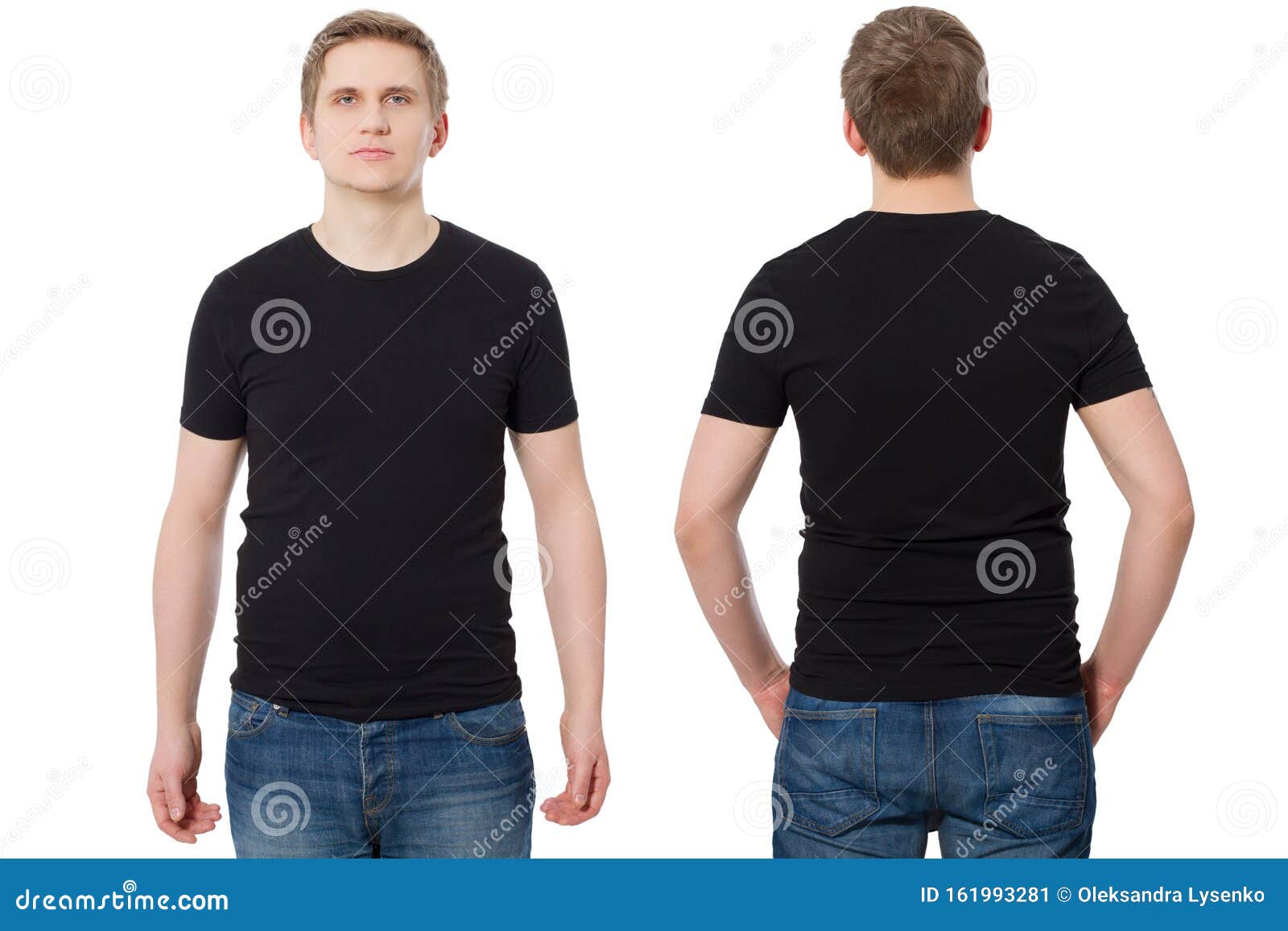 Download Close Up Man In T-shirt Black Template. Guy Shirts Set ...
