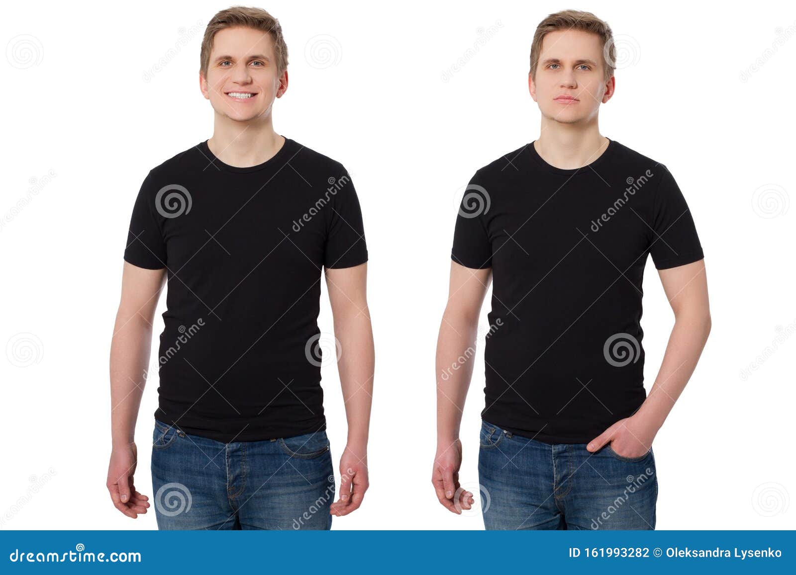 Download Close Up Man In T-shirt Black Template. Guy Shirts Set ...