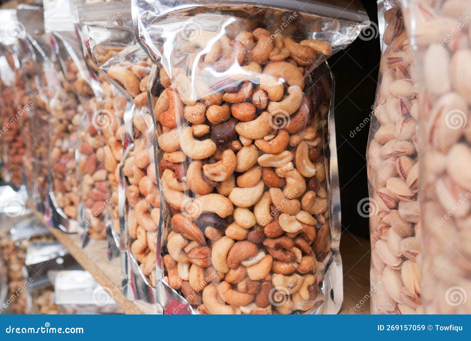 Close Up of Many Mixed Nuts in a Packet Stock Image Image of nutritive, antioxidant 269157059