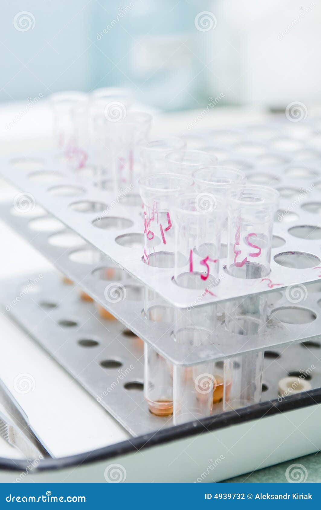 Closeup of Medical Test Tubes Stock Photo Image of health, science