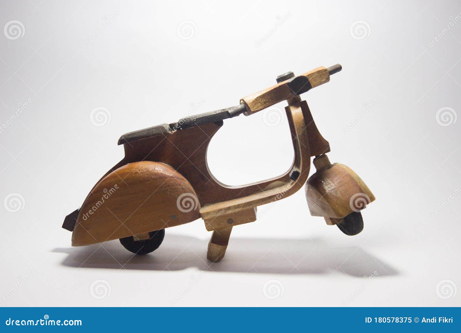 Close Up Miniature Vespa Handmade Stock Image - Image of isolated