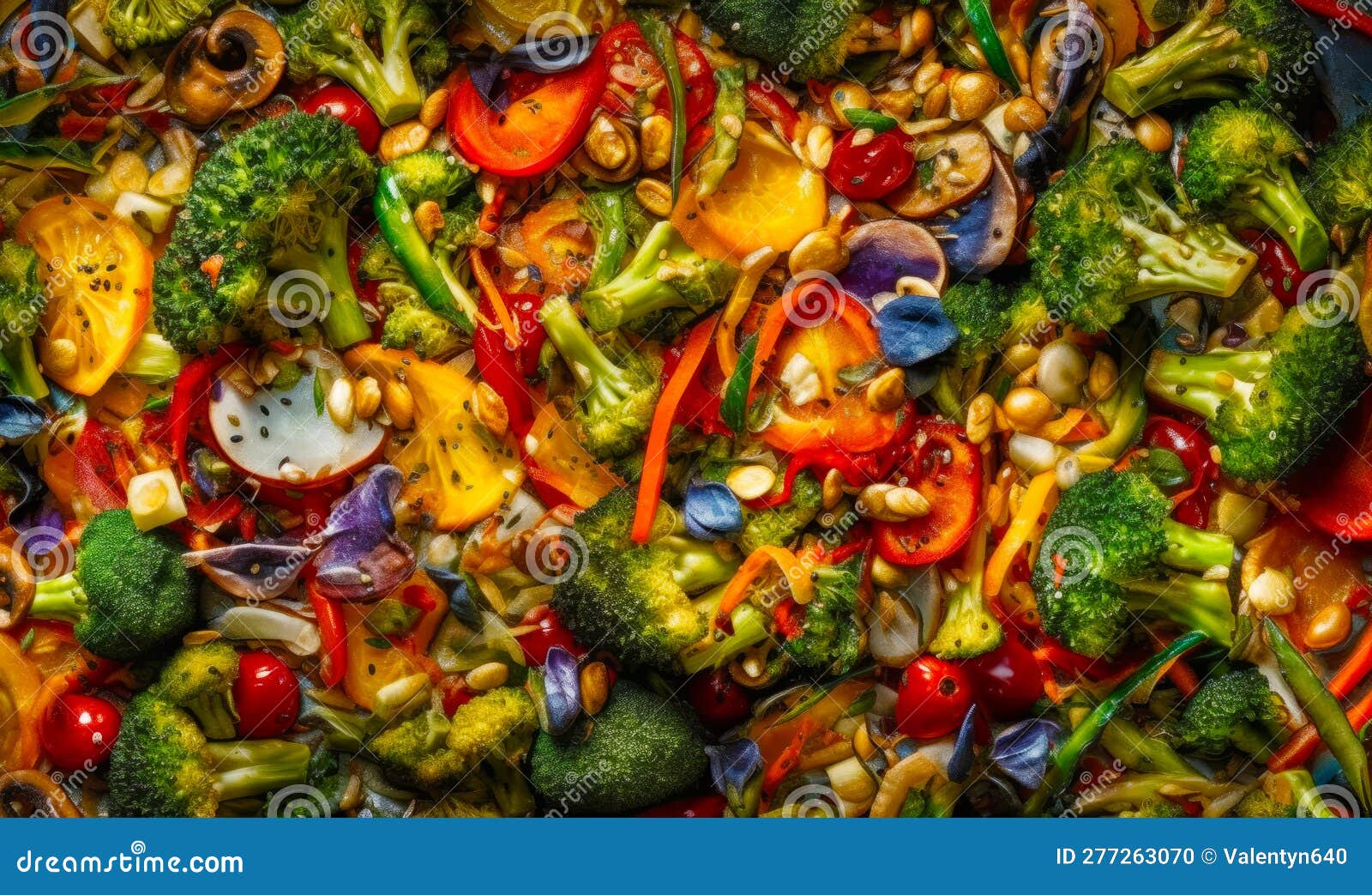 Close Up of Mixture of Different Vegetables and Fruits and Veggies